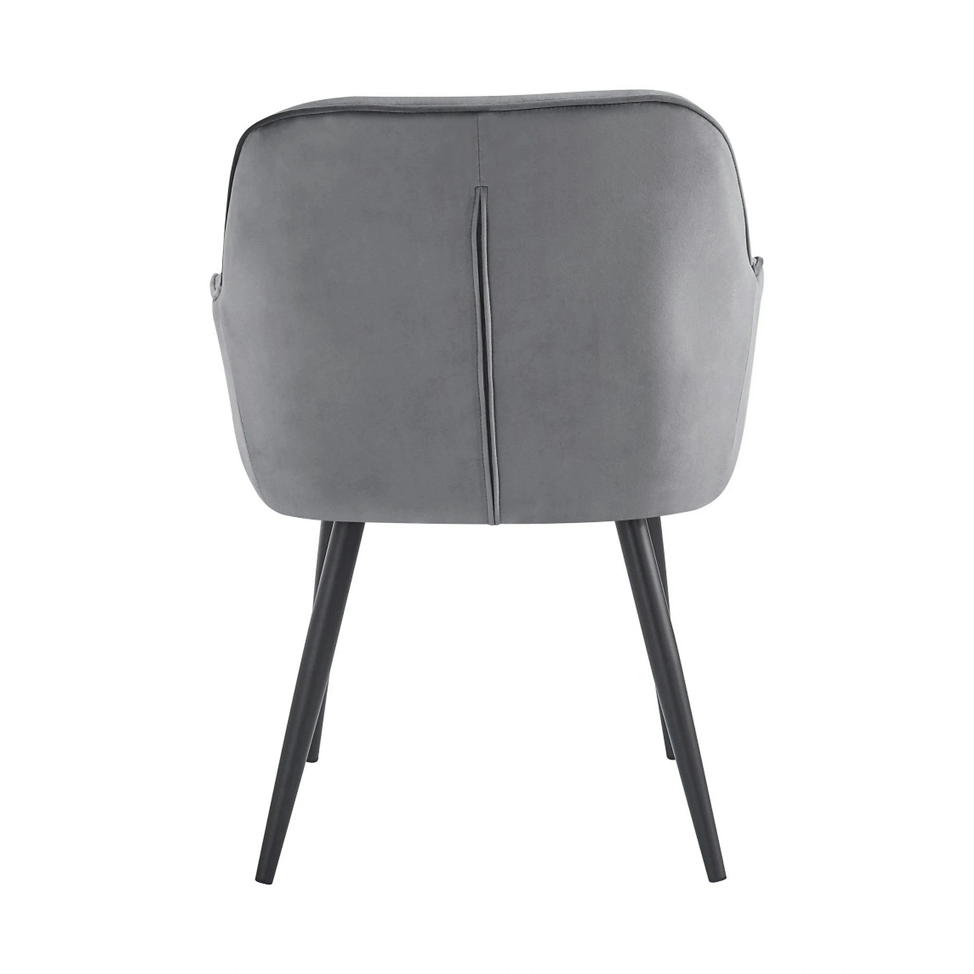 Scaun VERIO, stofa catifelata gri - Bluvel 14, 59x62x81 cm