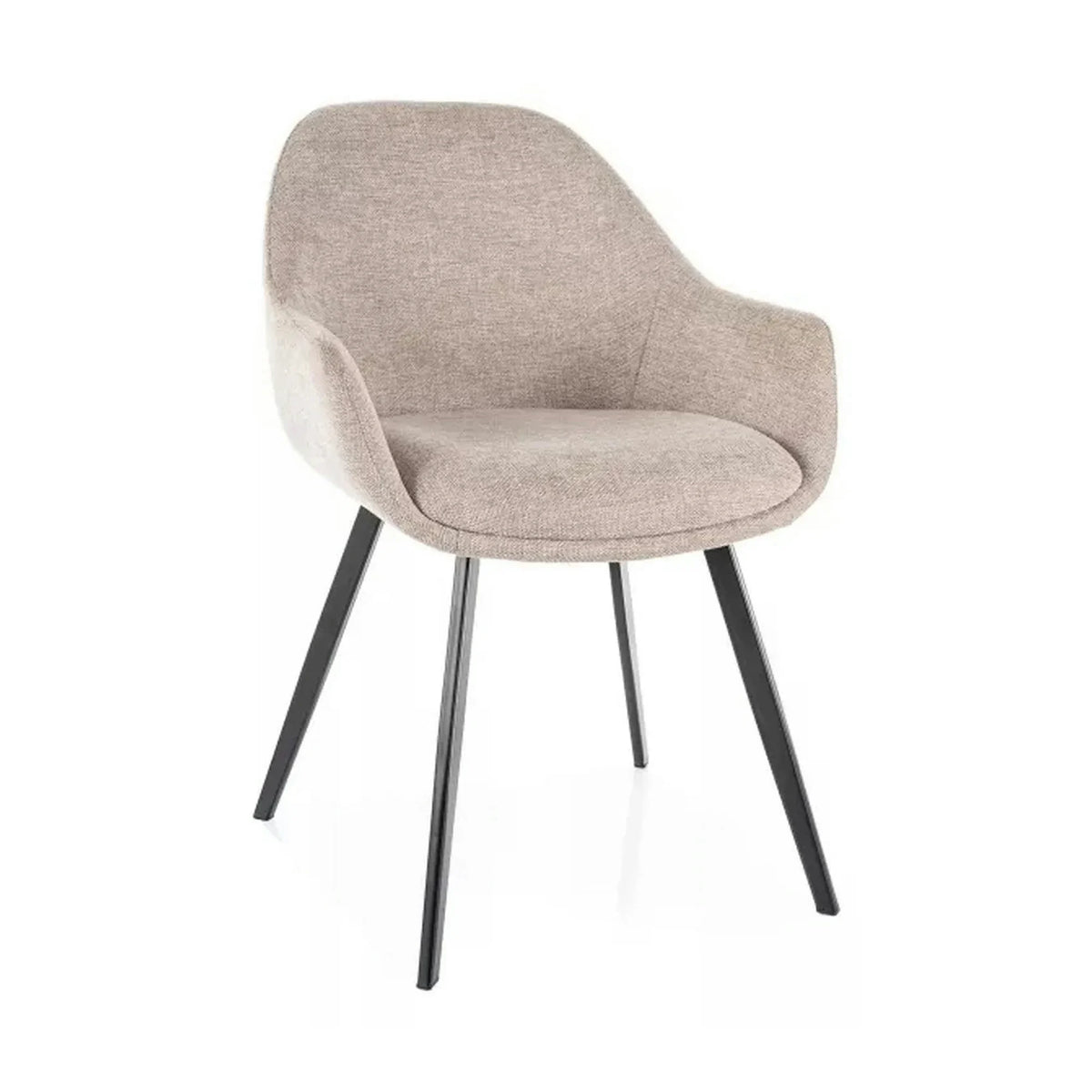 Scaun VINTO, bej - Brego 34, stofa clasica/metal, 57x45x85 cm