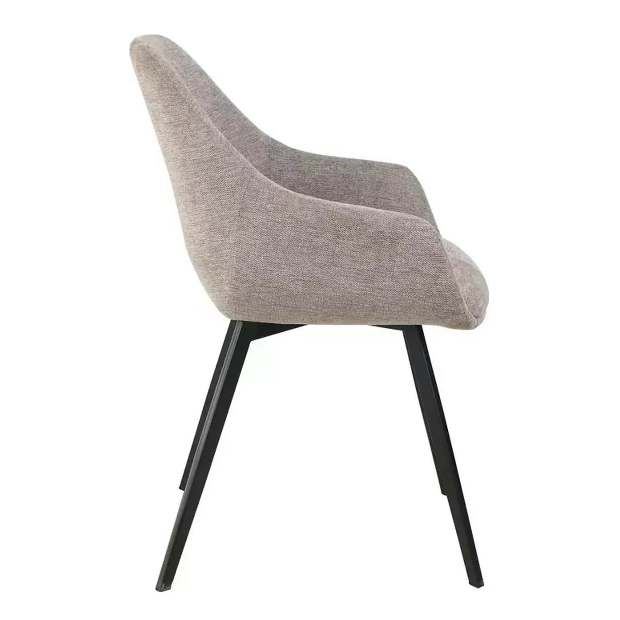 Scaun VINTO, bej - Brego 34, stofa clasica/metal, 57x45x85 cm
