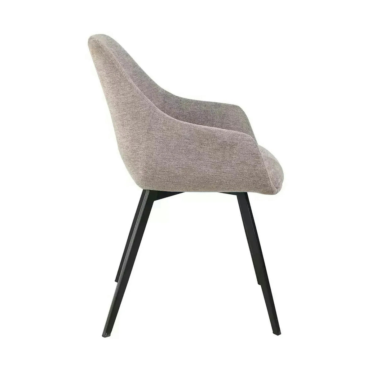 Scaun VINTO, bej - Brego 34, stofa clasica/metal, 57x45x85 cm