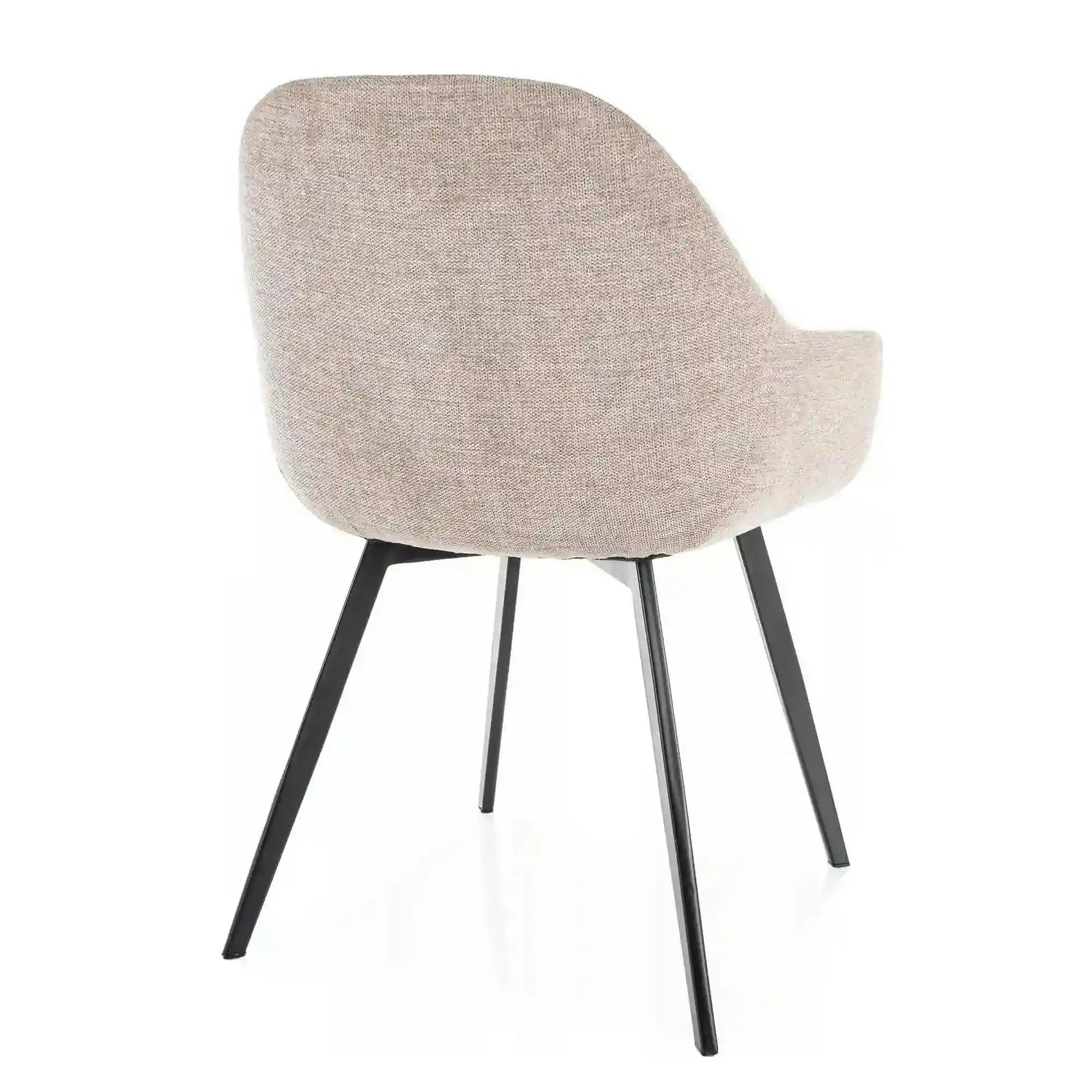 Scaun VINTO, bej - Brego 34, stofa clasica/metal, 57x45x85 cm