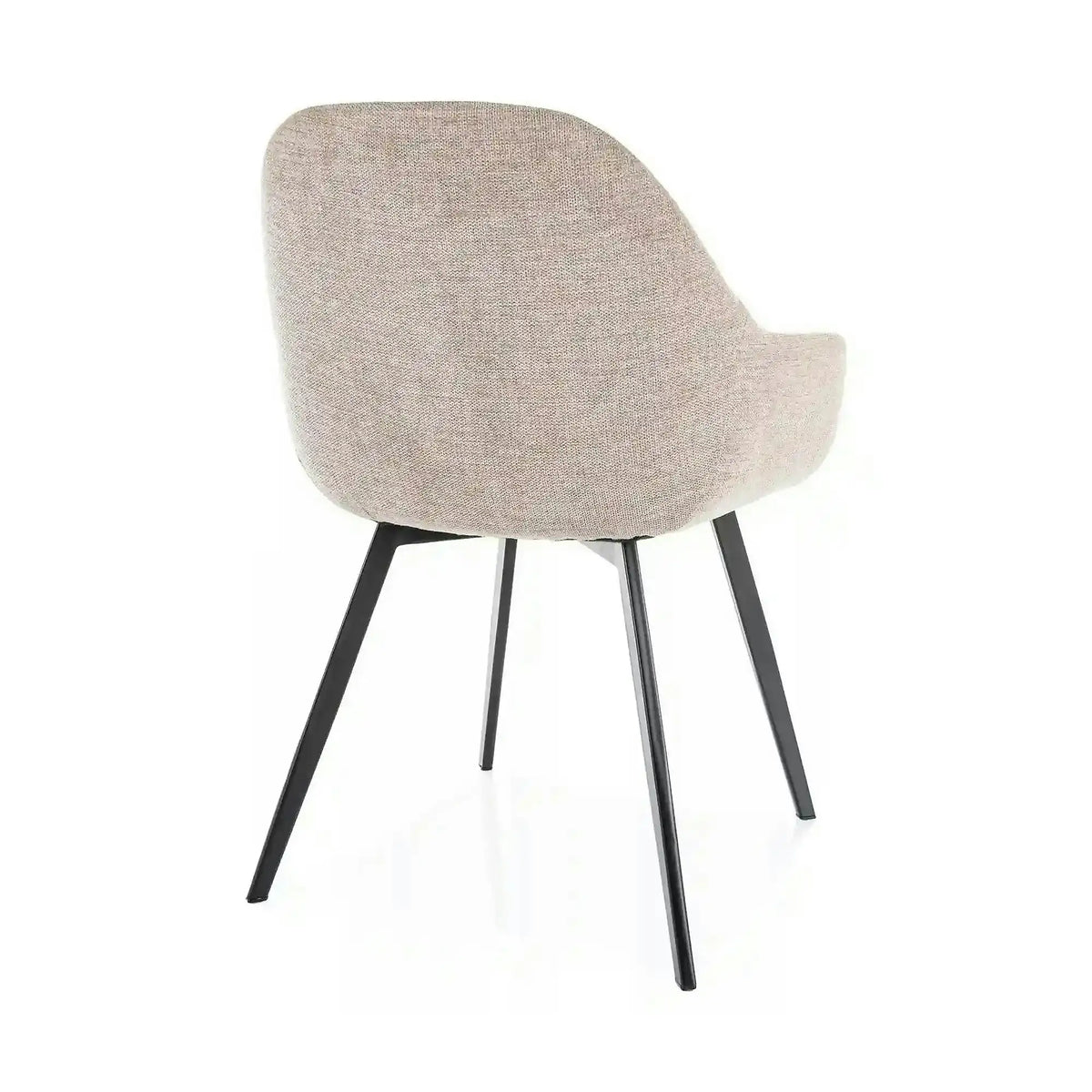 Scaun VINTO, bej - Brego 34, stofa clasica/metal, 57x45x85 cm