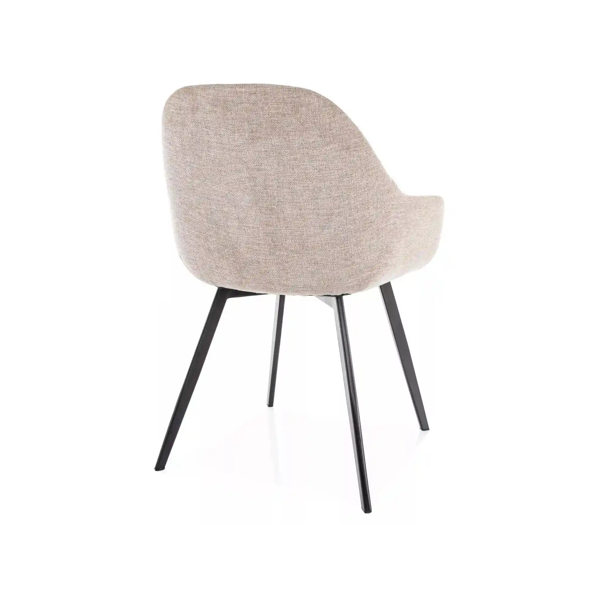 Scaun VINTO, bej - Brego 34, stofa clasica/metal, 57x45x85 cm