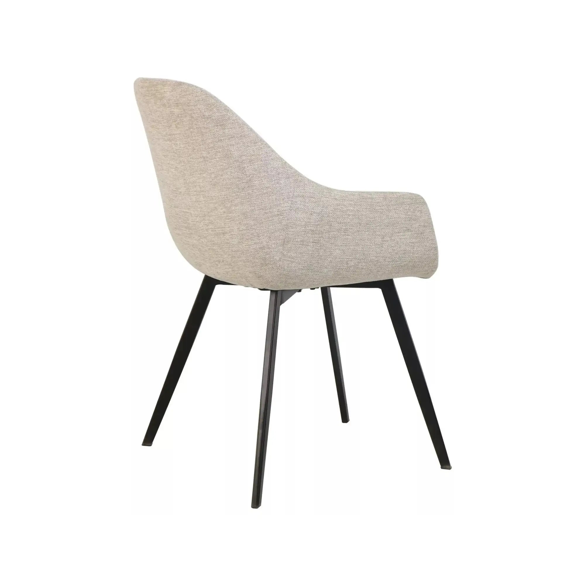 Scaun VINTO, bej deschis - Brego 31, stofa clasica/metal, 57x45x85 cm