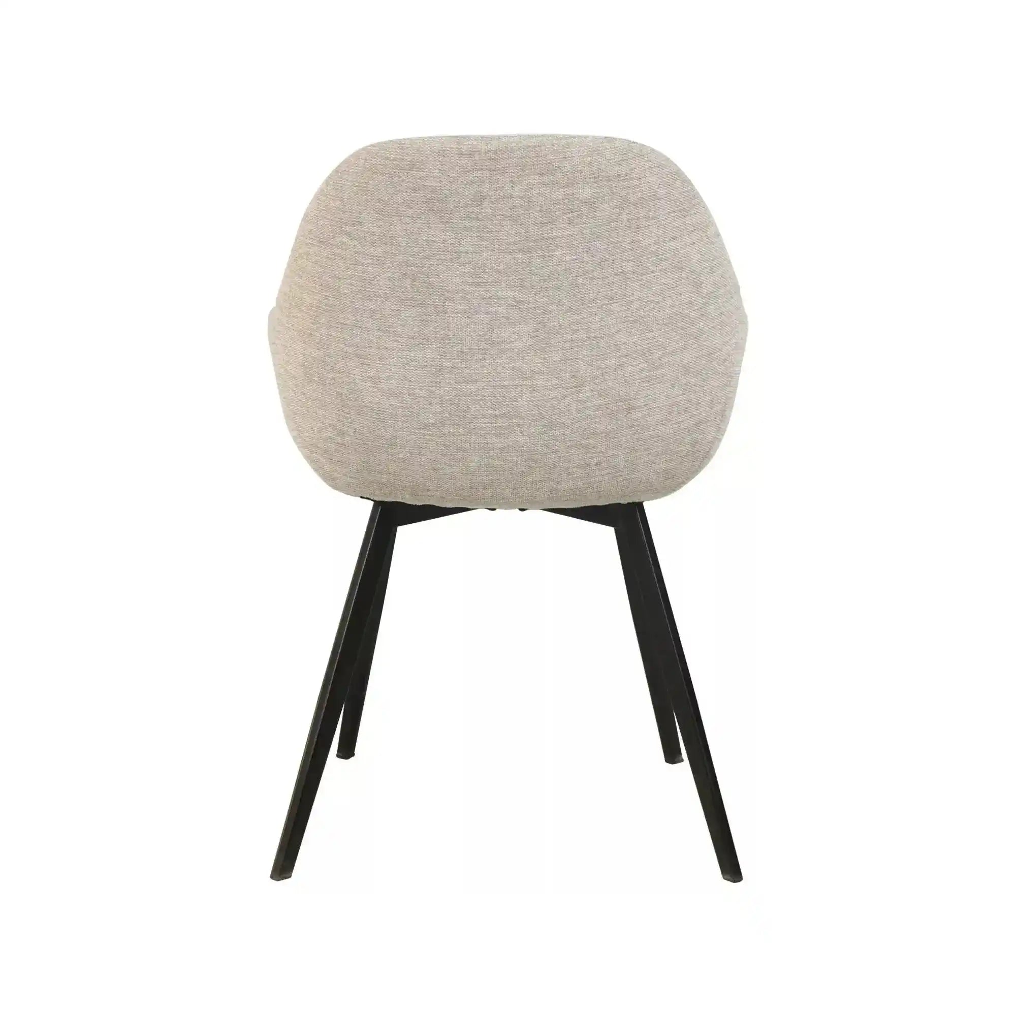 Scaun VINTO, bej deschis - Brego 31, stofa clasica/metal, 57x45x85 cm