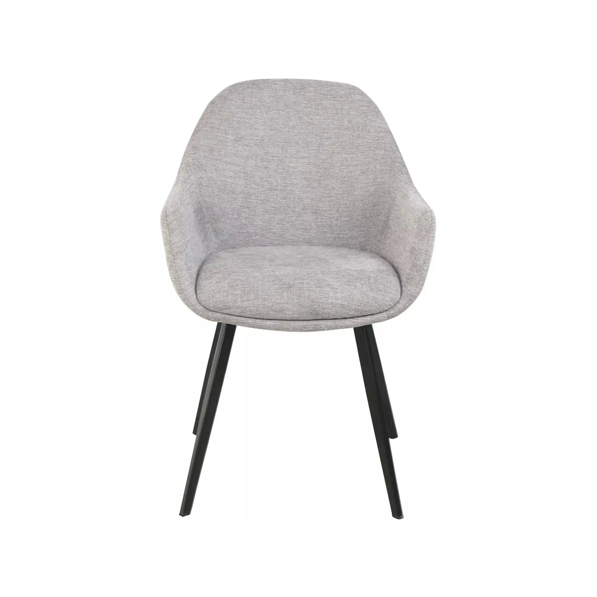 Scaun VINTO, gri deschis - Brego 07, stofa clasica/metal, 57x45x85 cm