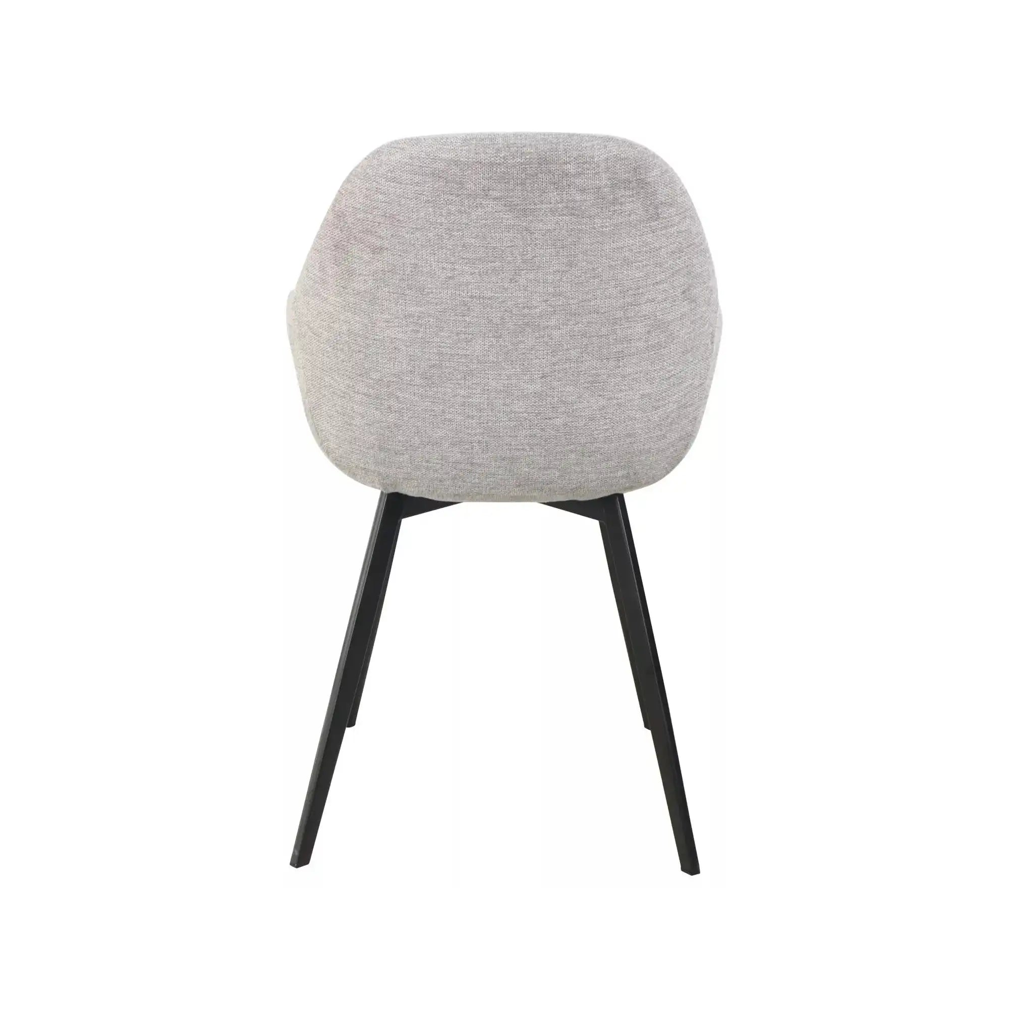 Scaun VINTO, gri deschis - Brego 07, stofa clasica/metal, 57x45x85 cm