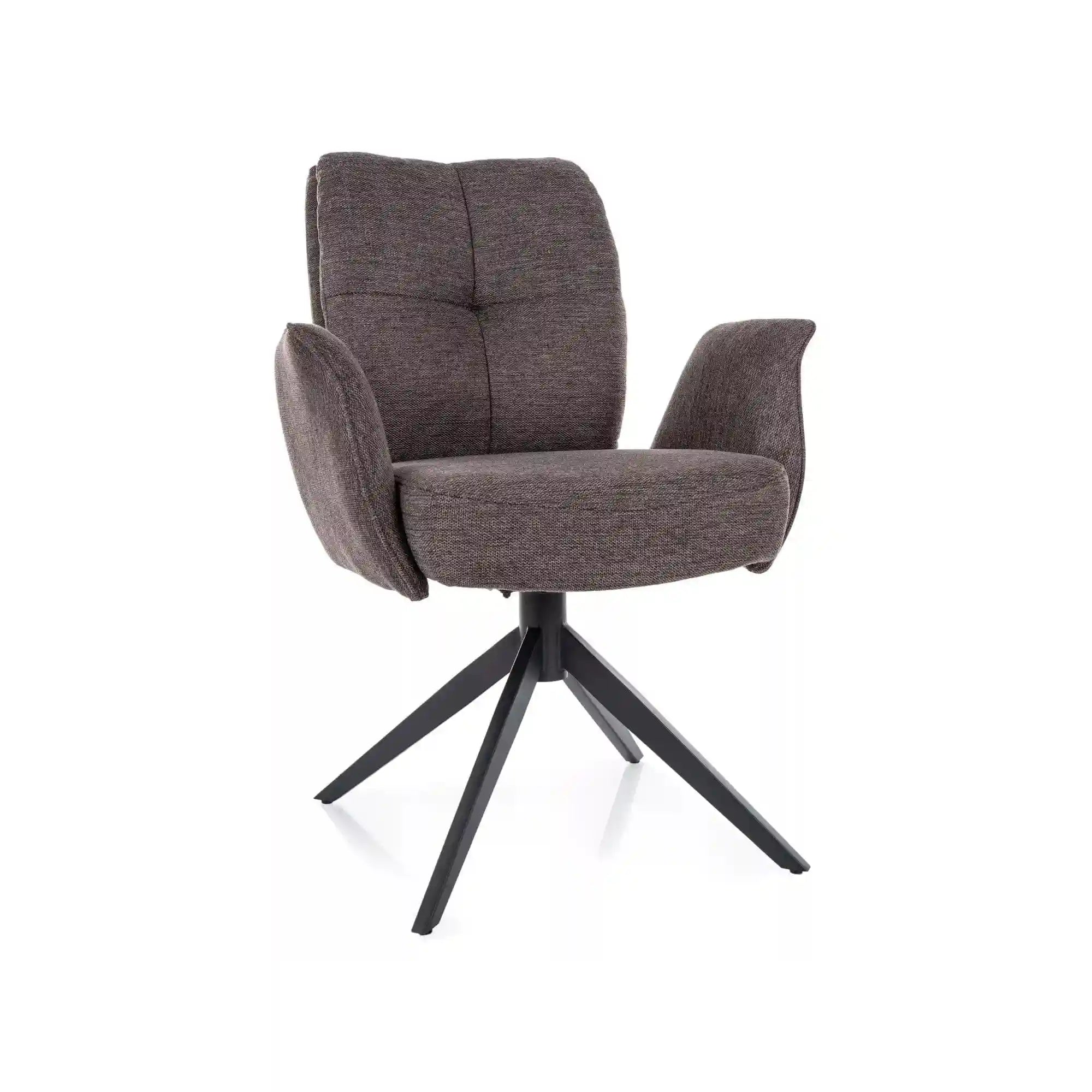 Scaun WING, cappuccino - Brego 40, stofa clasica/metal, 66x65x90 cm