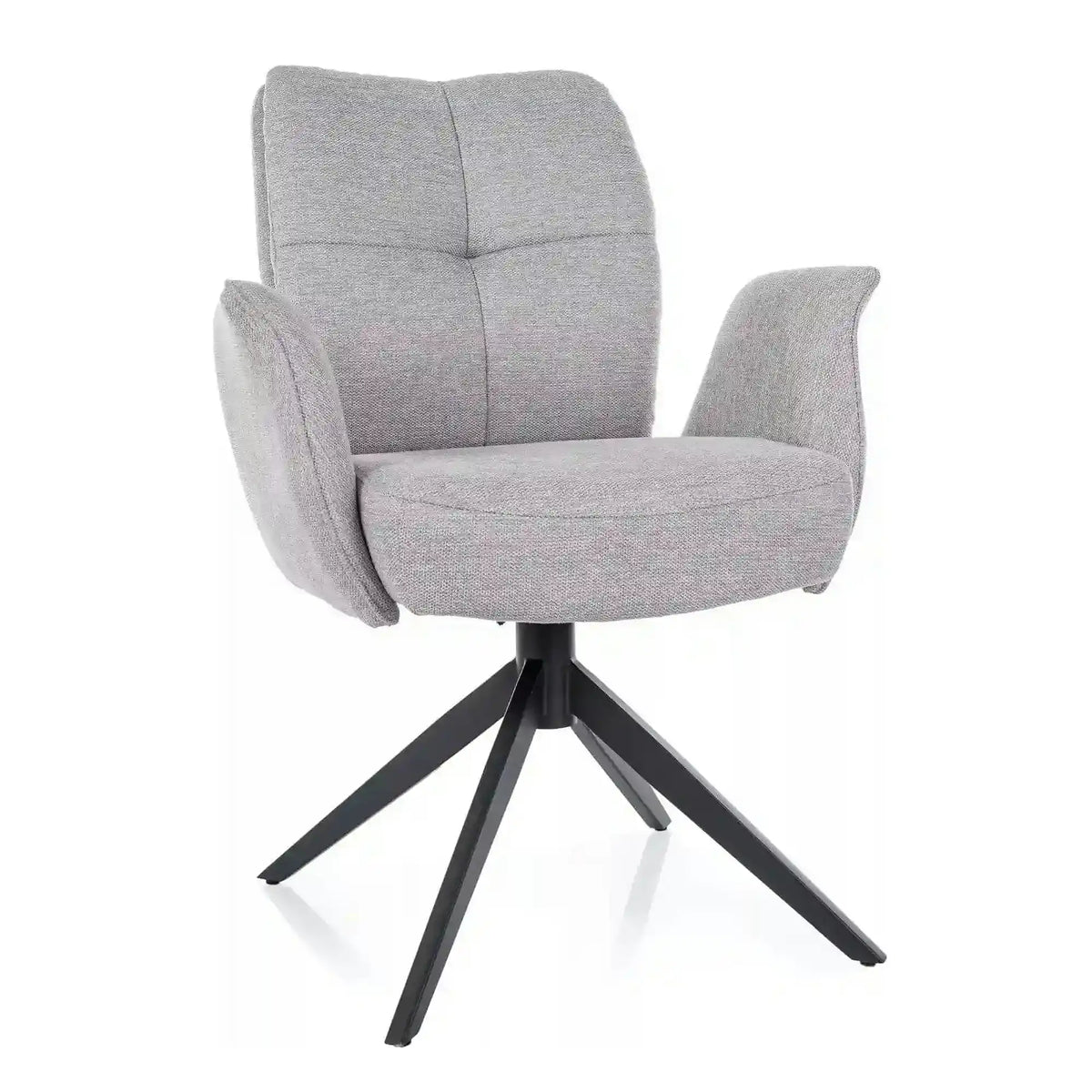 Scaun WING, gri deschis - Brego 02, stofa clasica/metal, 66x65x90 cm