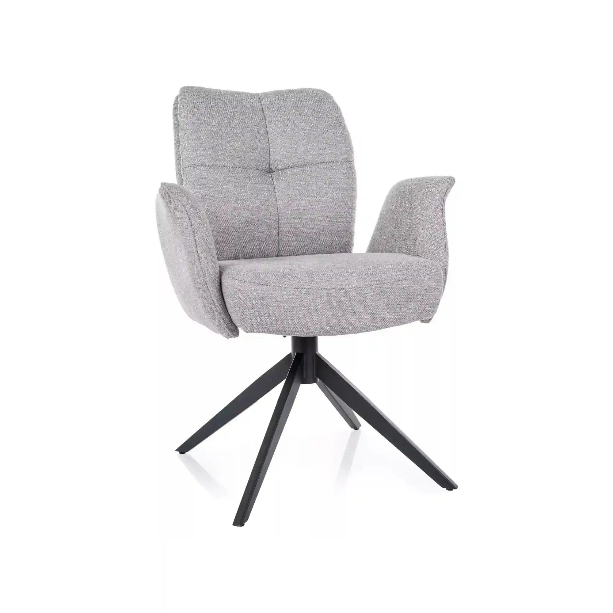 Scaun WING, gri deschis - Brego 02, stofa clasica/metal, 66x65x90 cm