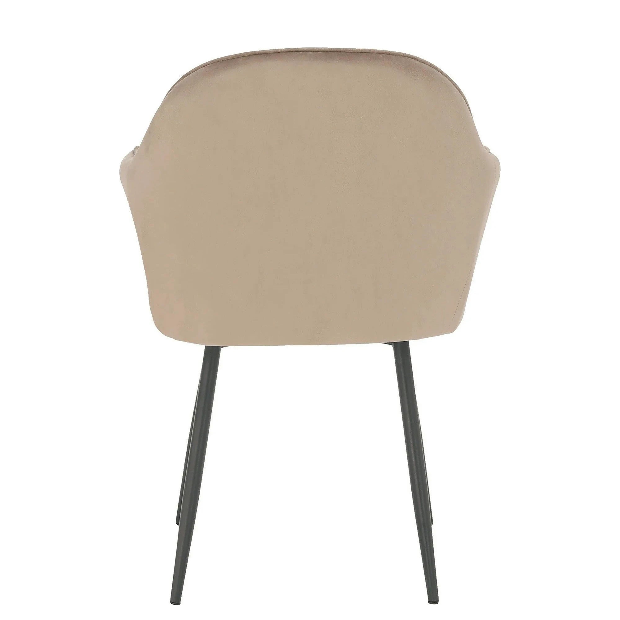 Scaun ZIRKON, gri-maro taupe/negru, stofa catifelata/metal, 56x55x82 cm