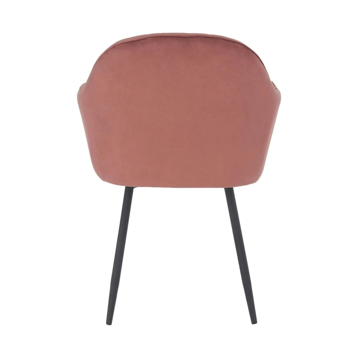 Scaun ZIRKON, roz/negru, stofa catifelata/metal, 56x55x82 cm