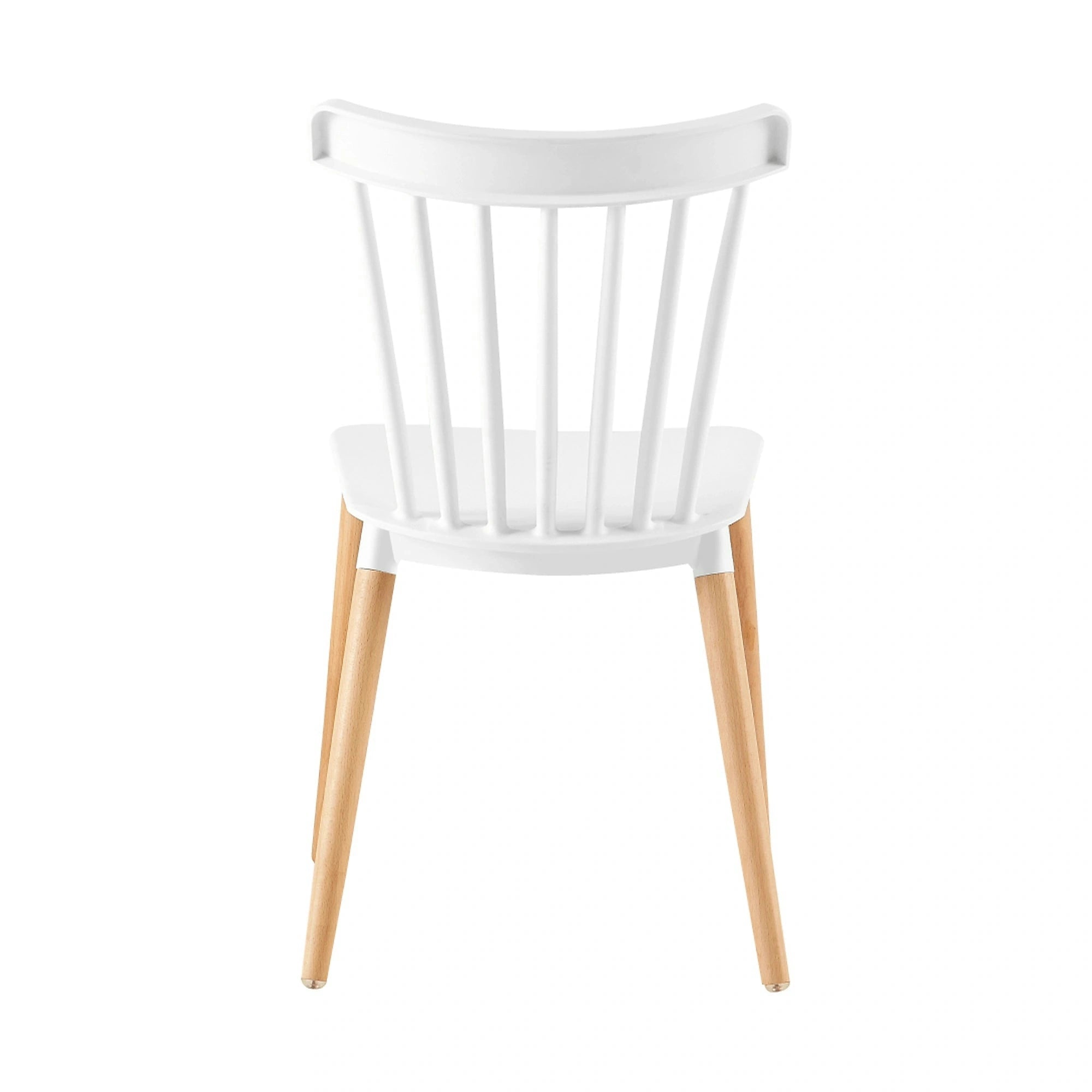 Scaun ZOSIMA, alb/fag, plastic/lemn de fag, 54x44x83 cm