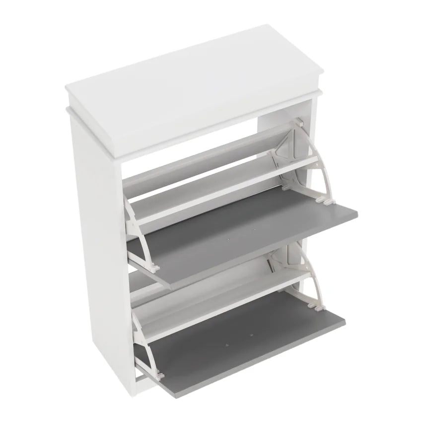 Pantofar SEBER TIP 1, gri/alb, PAL, 54x24x83 cm