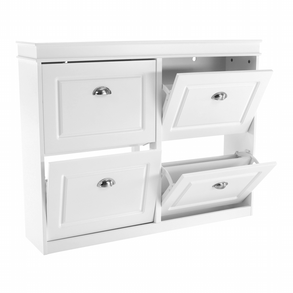 Pantofar SEBER TYP 5, alb, PAL, 105x24x82.5 cm