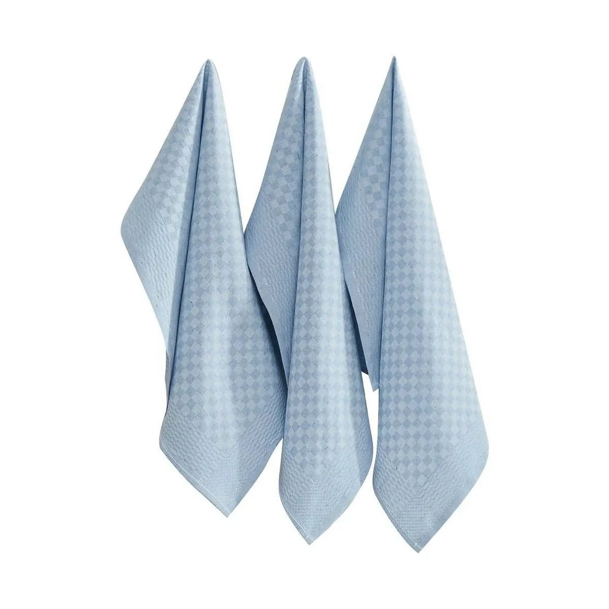 Set 10 prosoape bucătărie LOLA, albastru deschis, bumbac, 40x60 cm