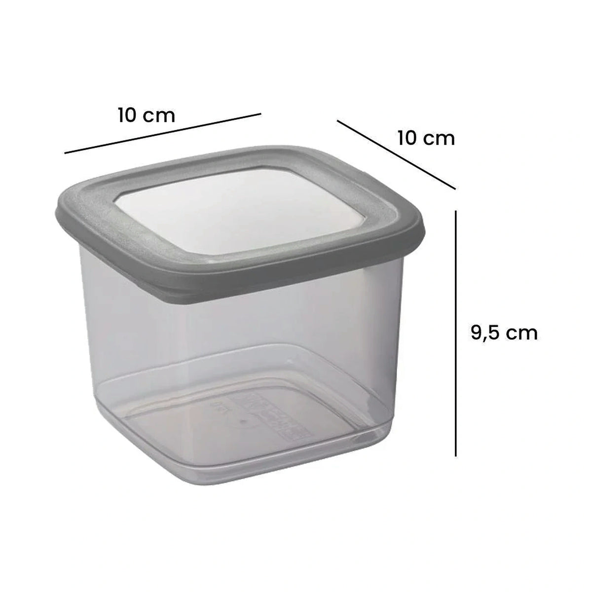 Set 15 cutii depozitare BNMPOLYAS15-51217SRG, gri antracit, plastic