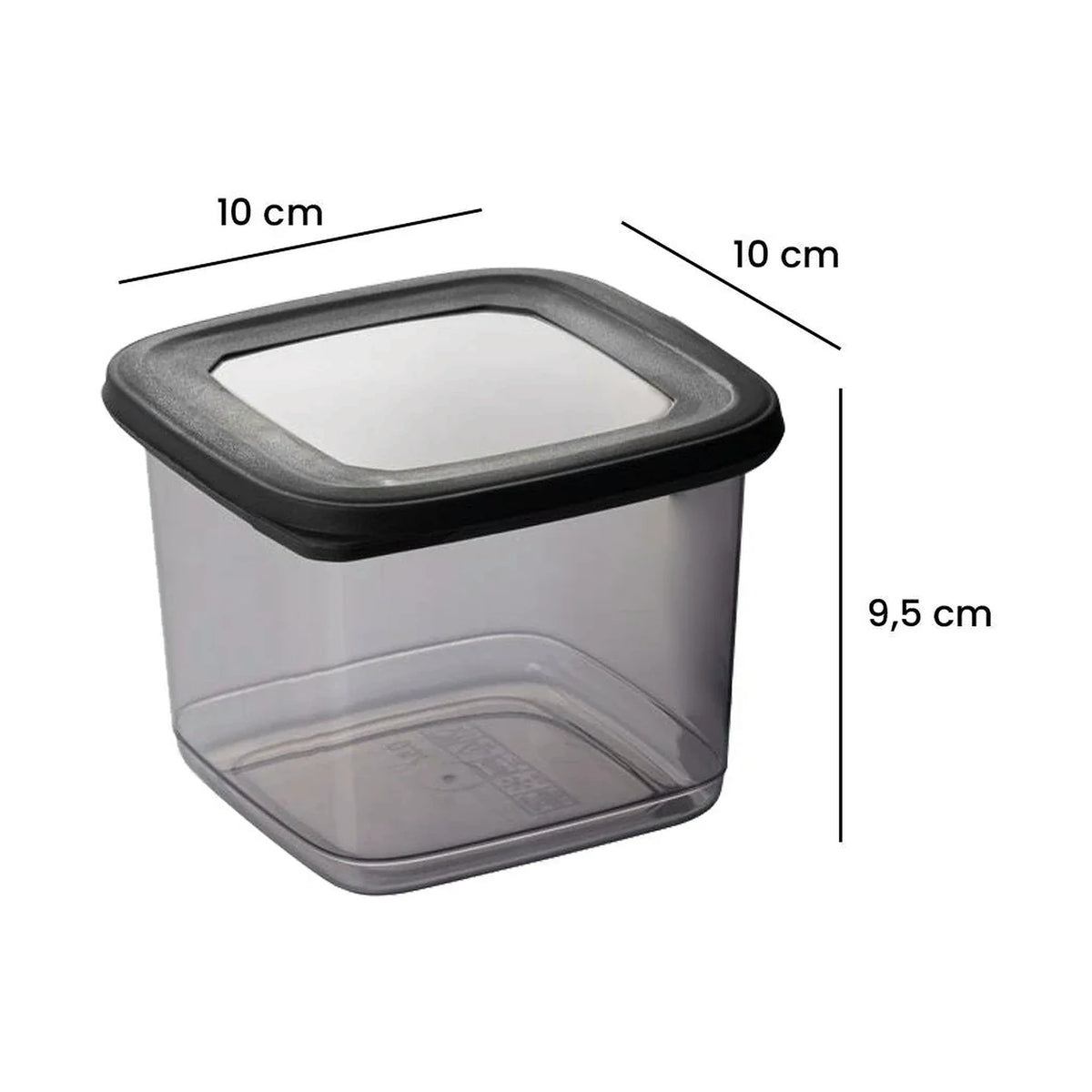 Set 18 cutii depozitare BNMPOLYAS18-51217SRG, gri antracit, plastic