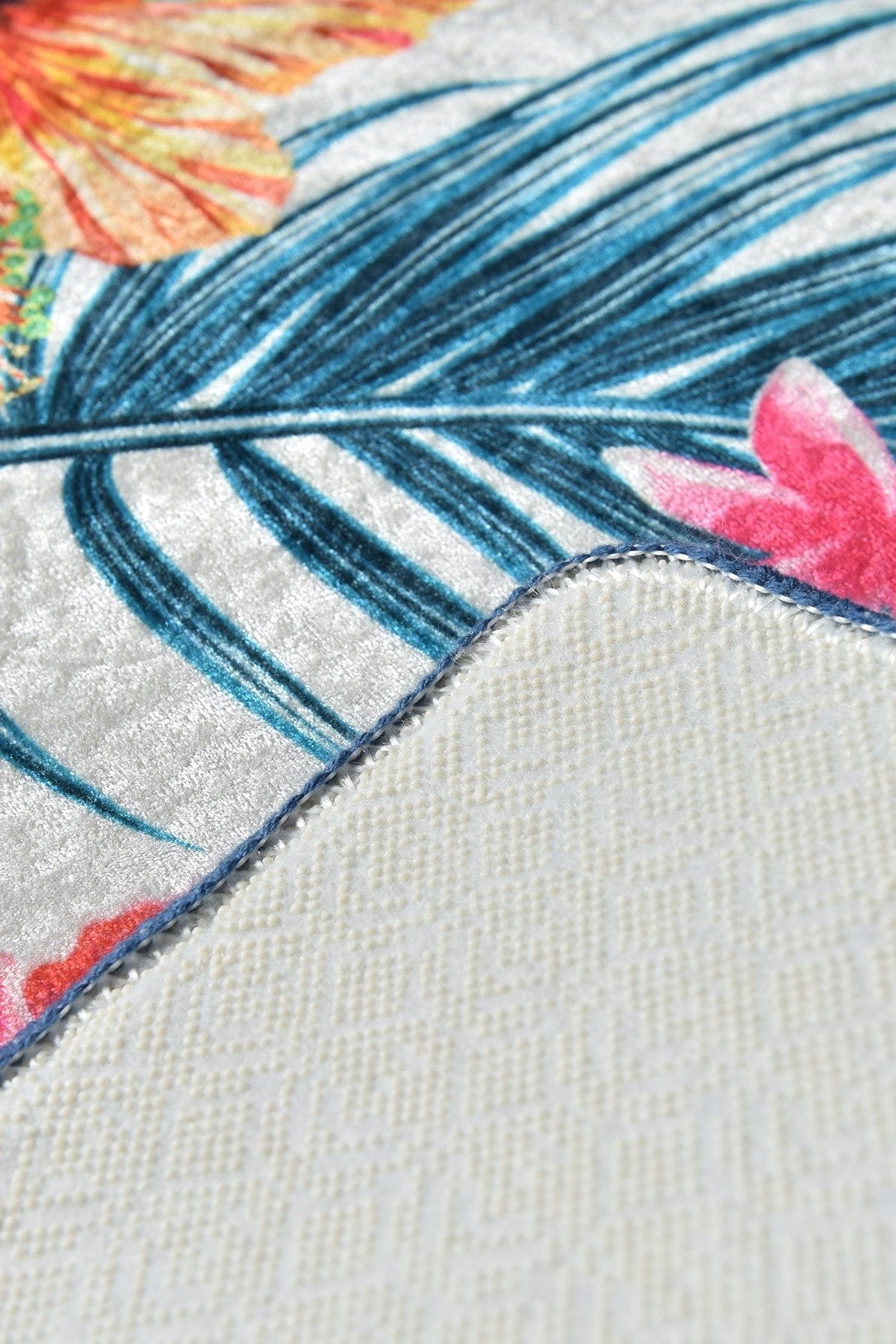 Set 2 covorase baie CLAIRE, forma dreptunghiulara, poliester, multicolor