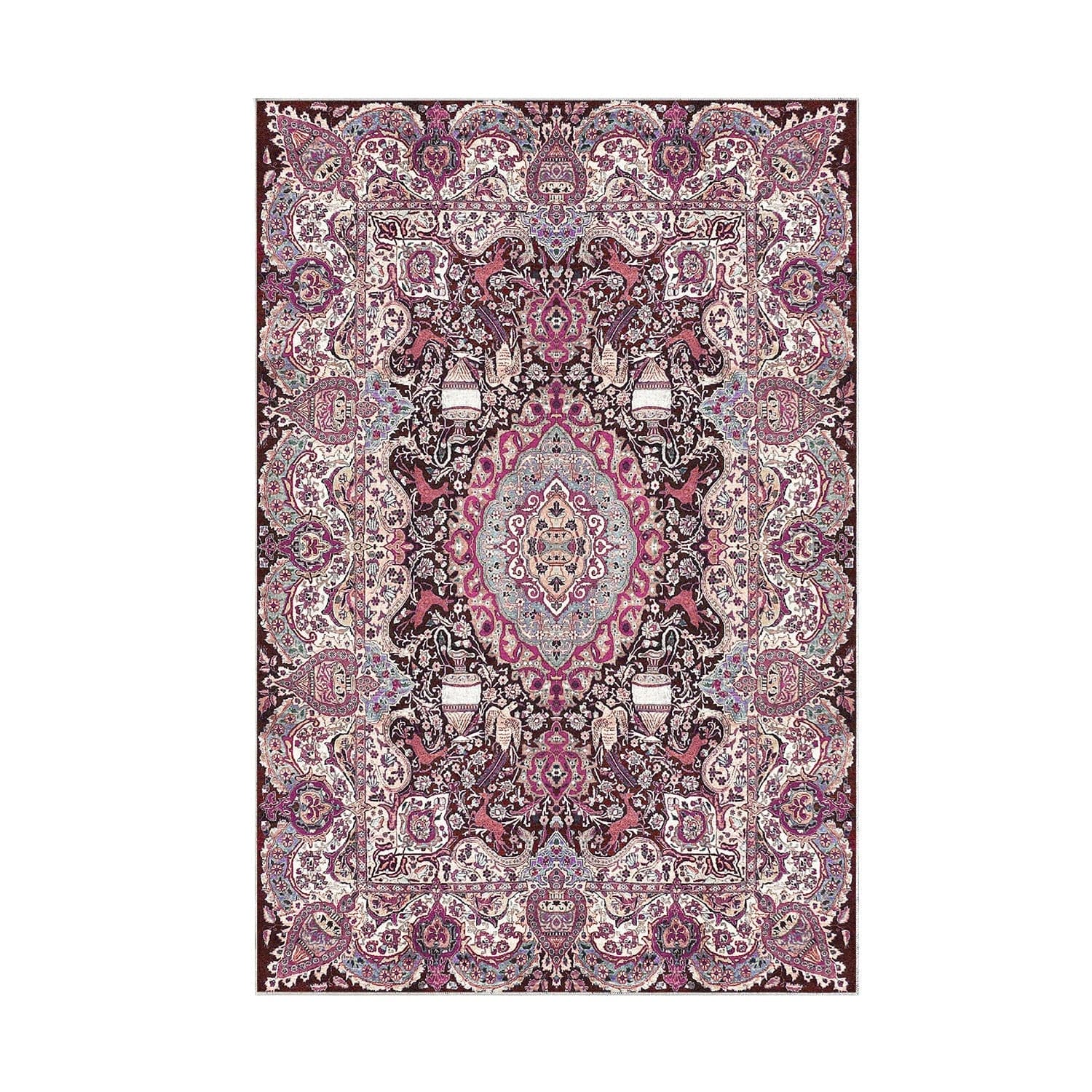 Set 2 covorase baie KT436 V2, forma dreptunghiulara, poliester, multicolor