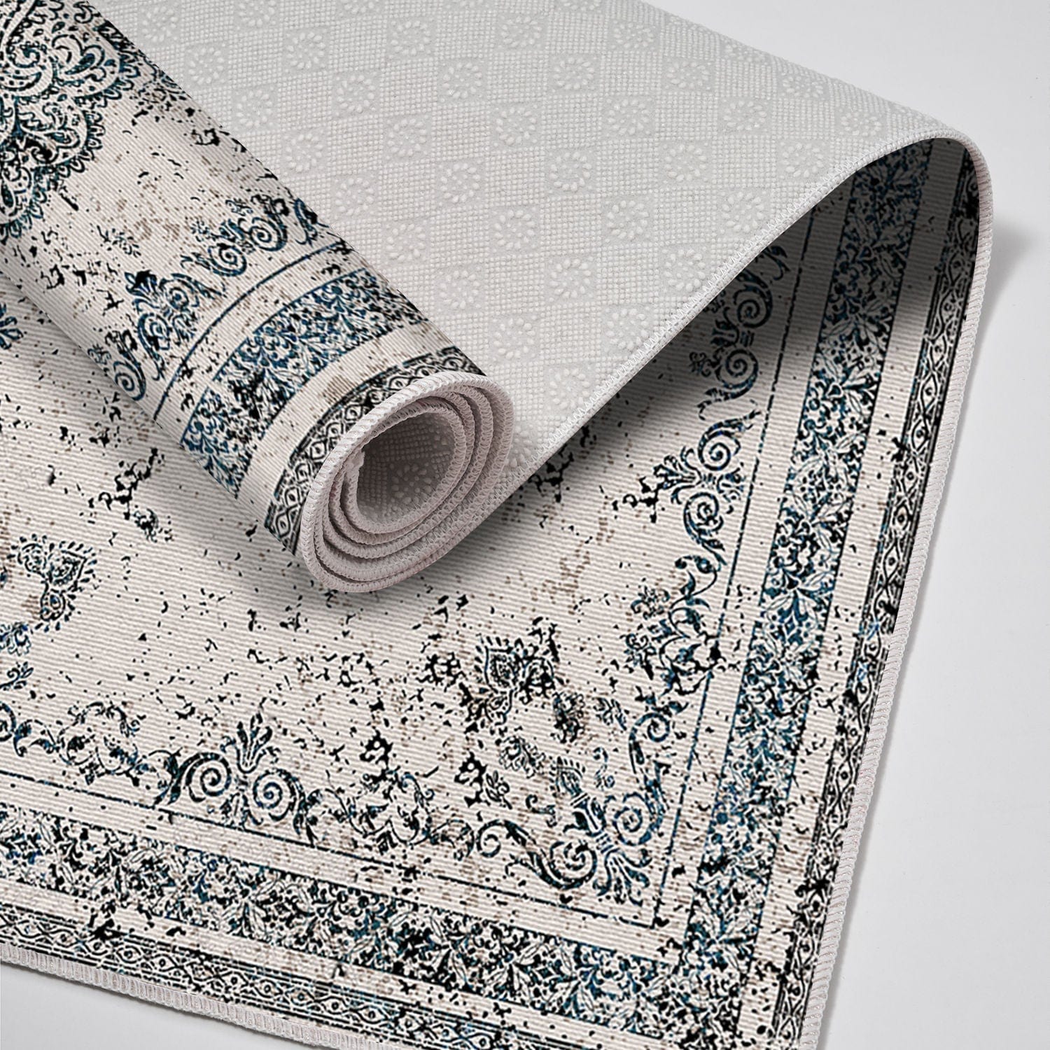 Set 2 covorase baie KT467 V2, forma dreptunghiulara, poliester, multicolor