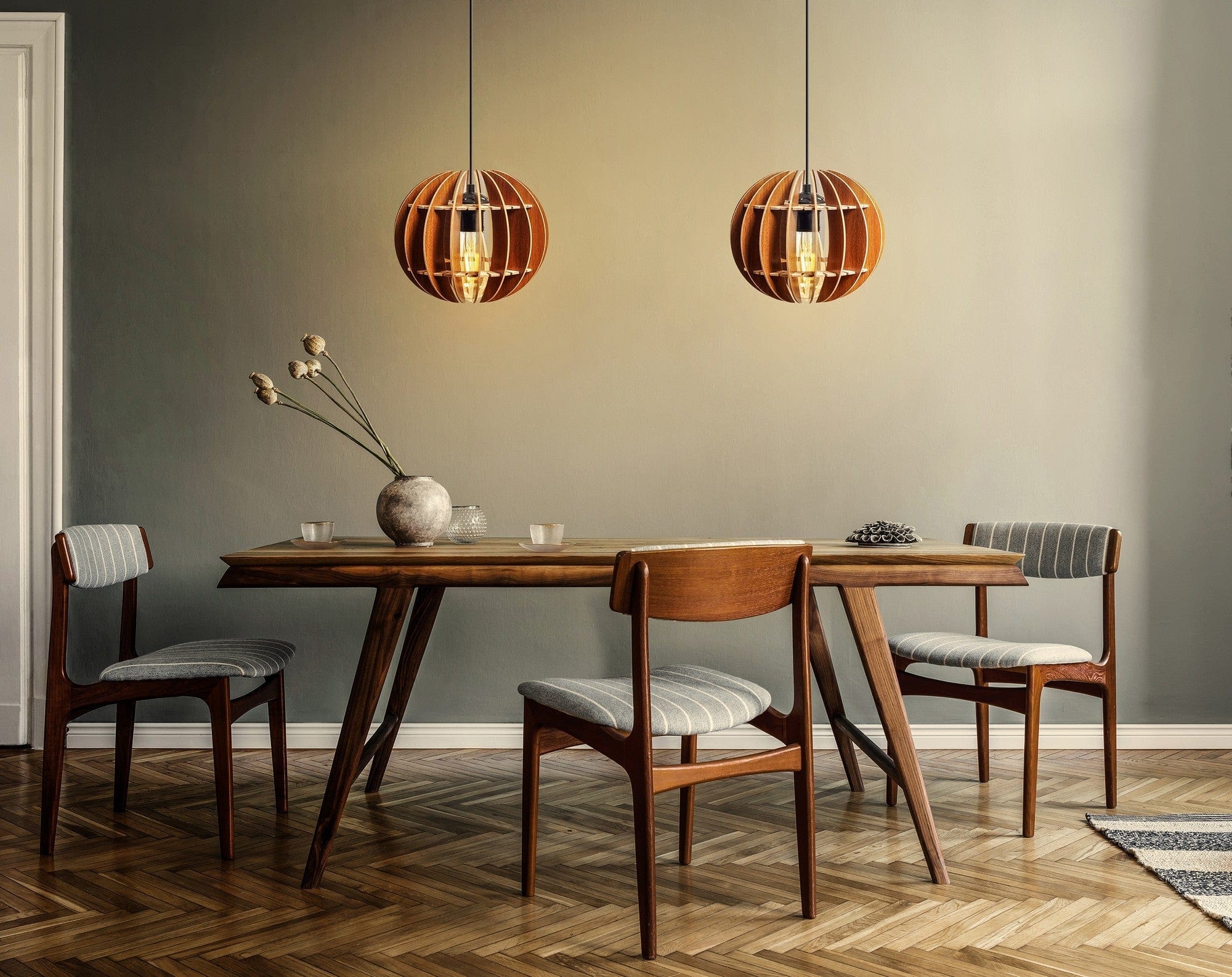 Set 2 lustre 390FLH1511, nuc, 20x60 cm