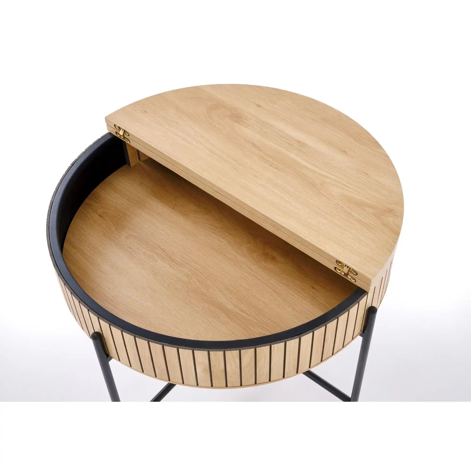 Set 2 masute cafea DANTE, stejar/negru