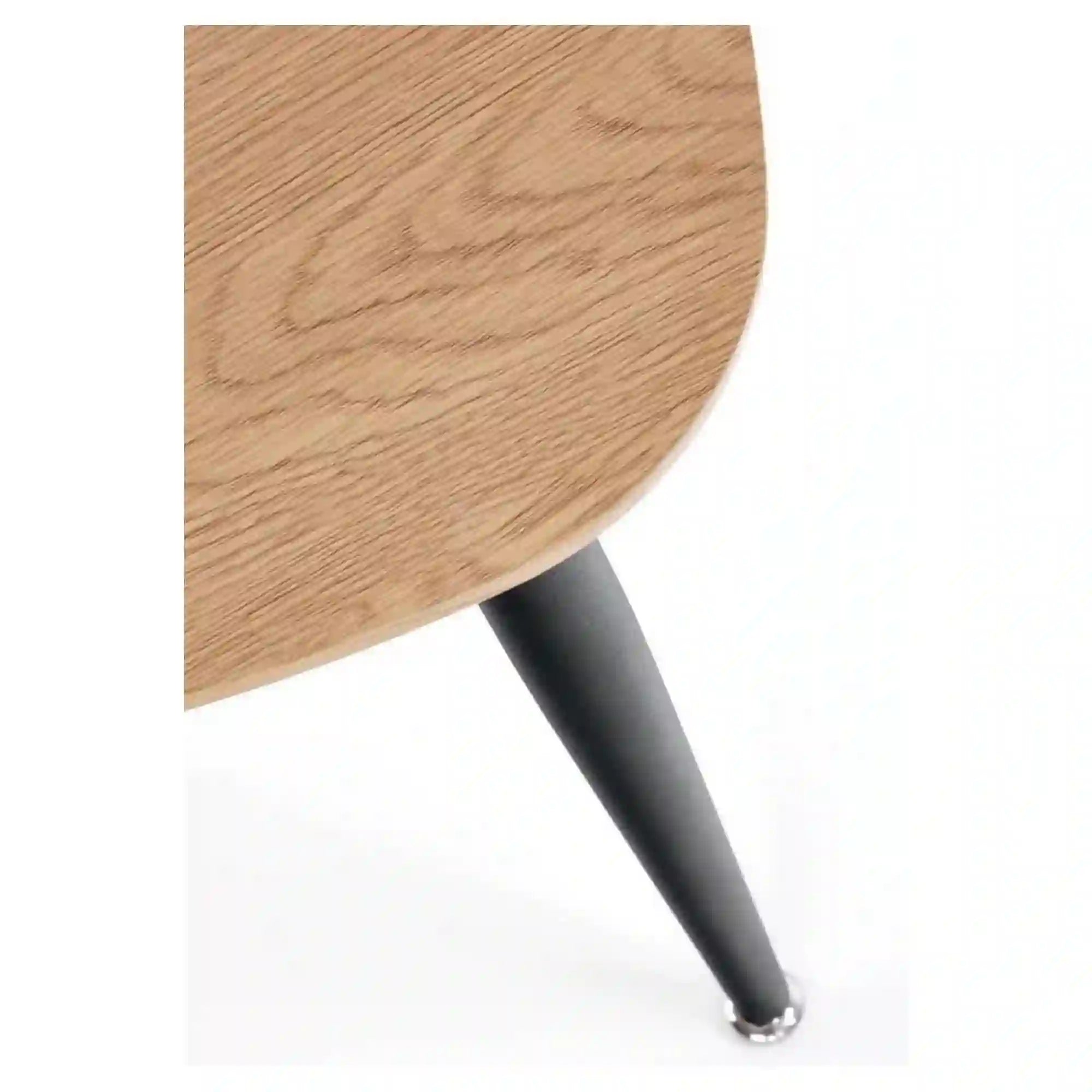 Set 2 masute cafea NICEA, stejar auriu/negru