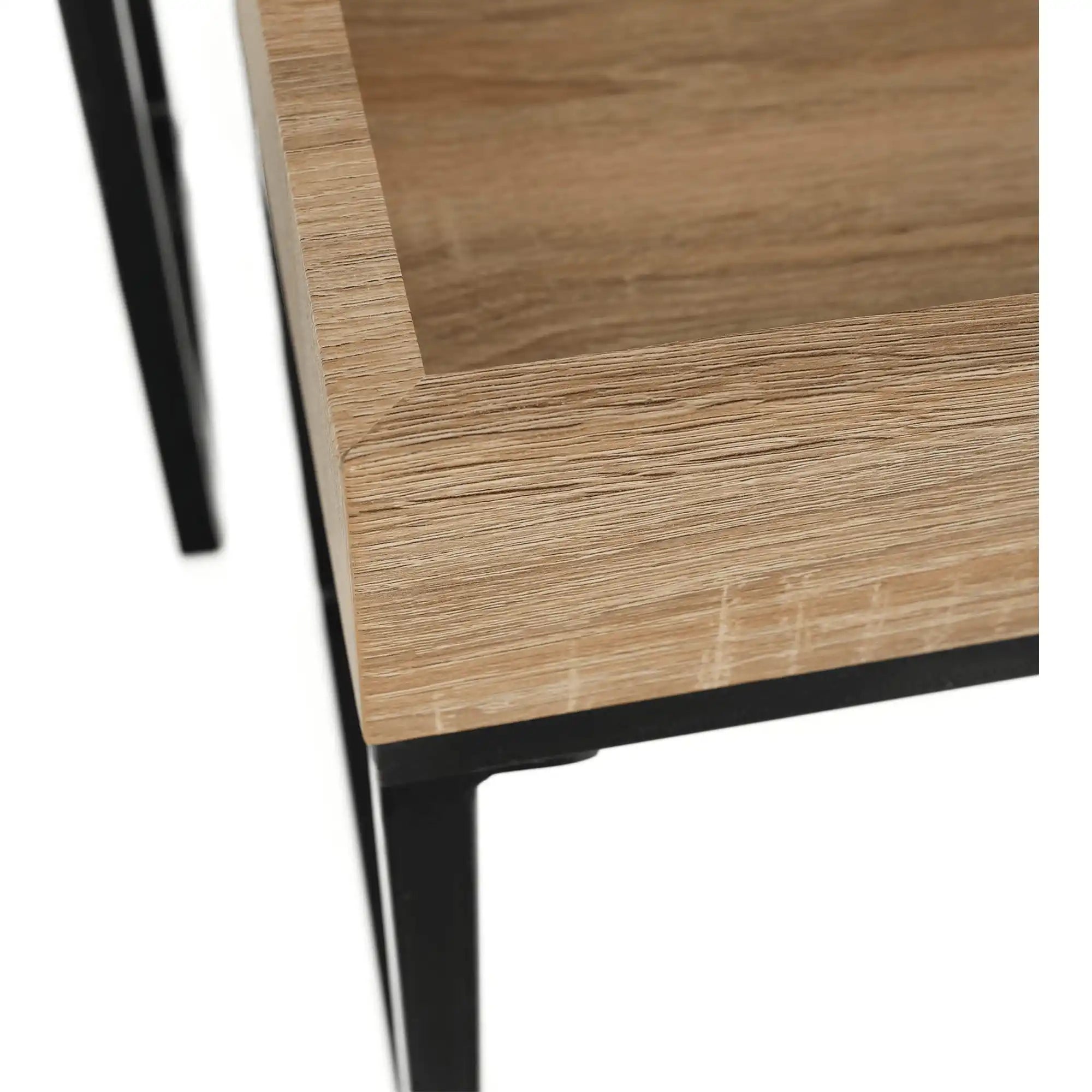 Set 2 masute DAGOR, stejar/negru