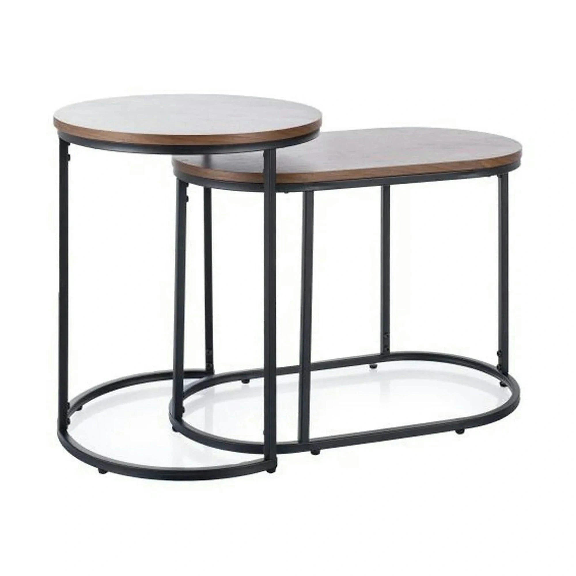 Set 2 masute TWINGO, nuc/negru mat