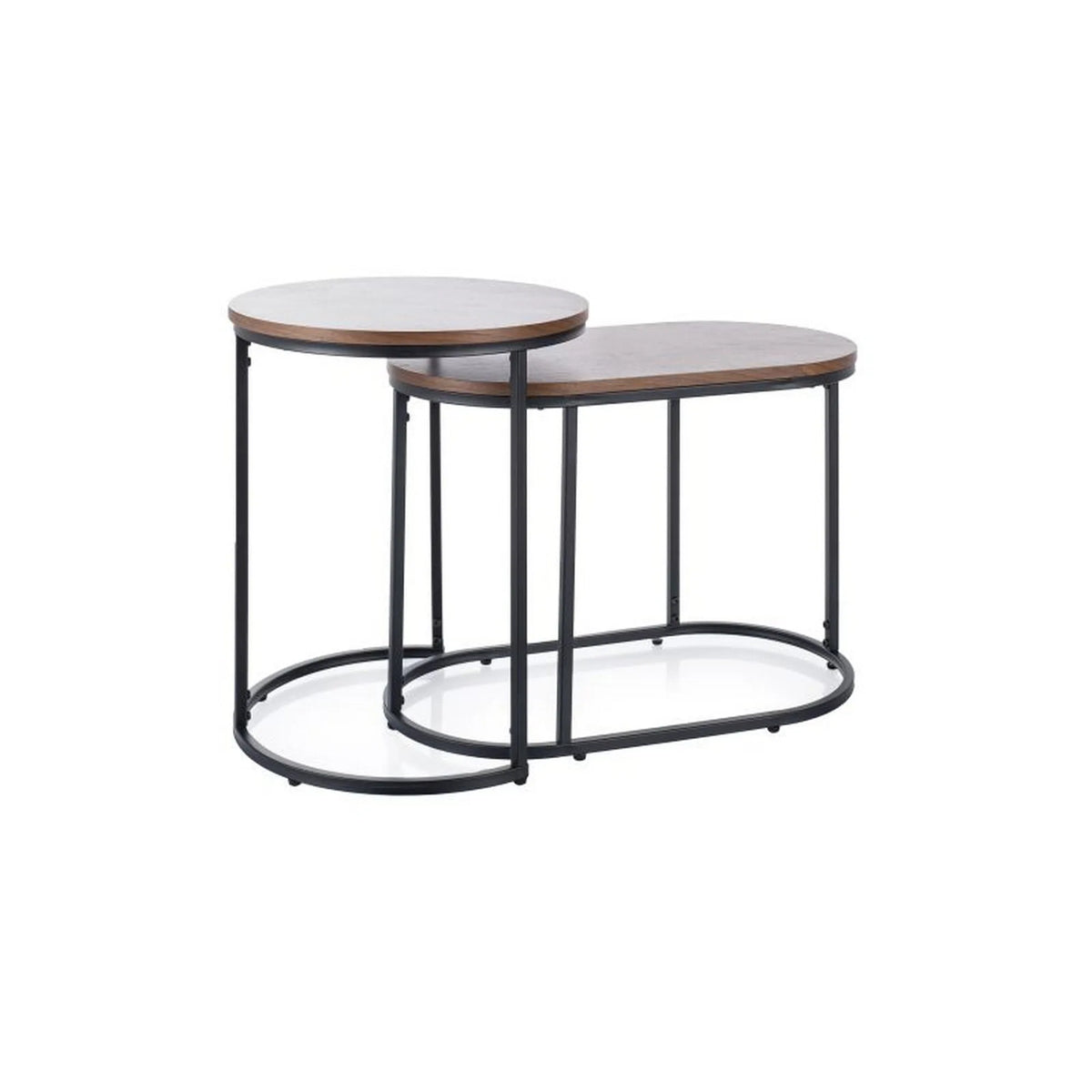Set 2 masute TWINGO, nuc/negru mat