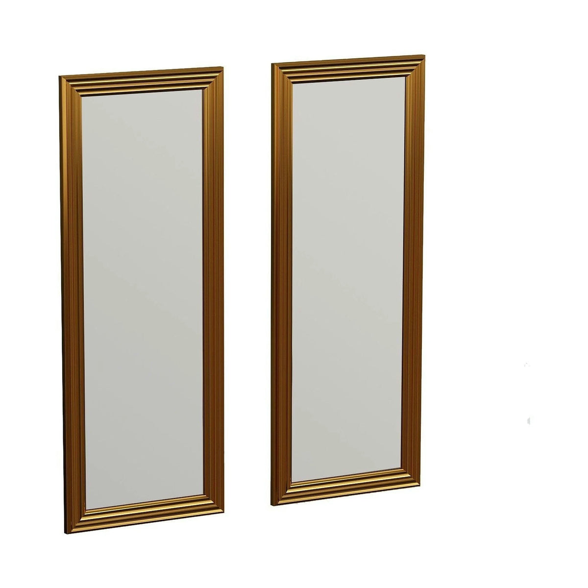 Set 2 oglinzi CSI, auriu, 30x3x90 cm