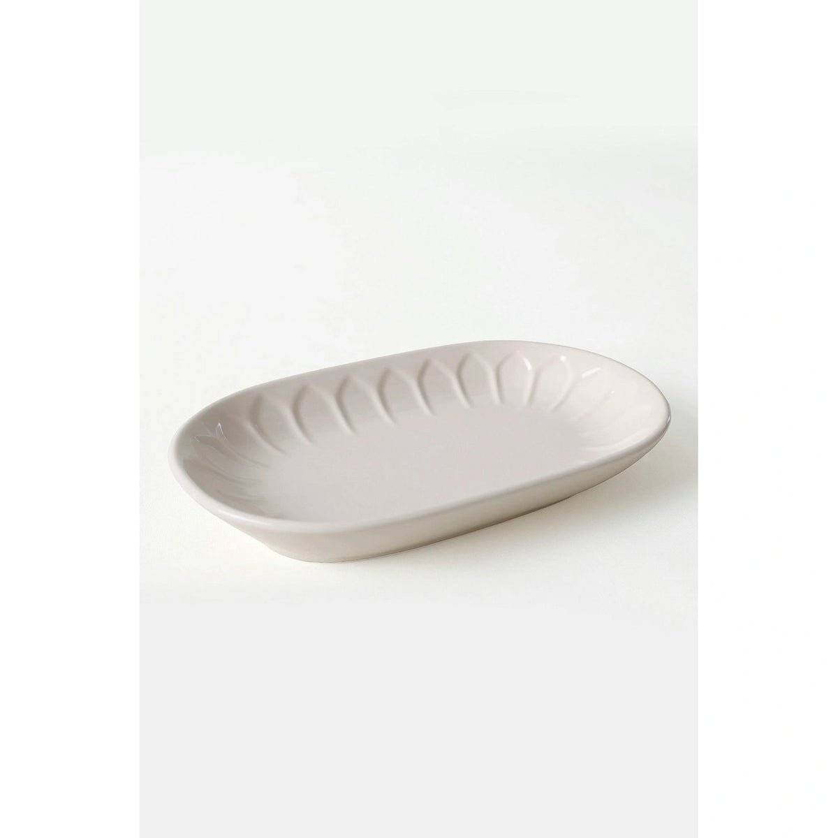 Set 2 platouri X00017600, roz pudra, ceramica, 25x15 cm