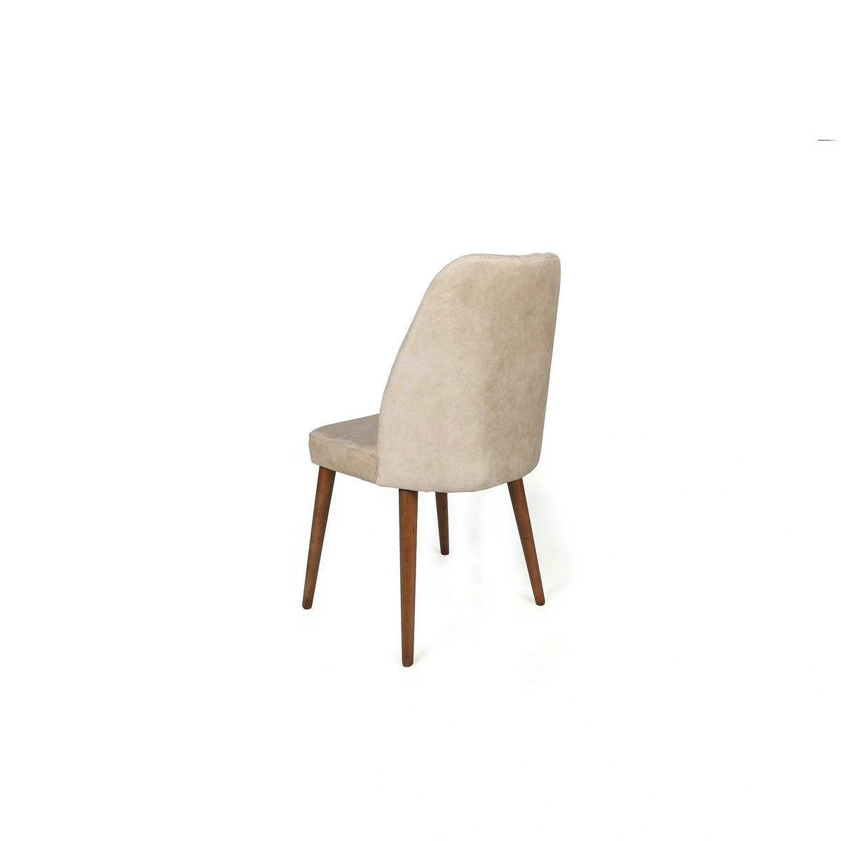 Set 2 scaune ALFA-464 V2, bej/nuc, stofa catifelata/metal, 50x49x90 cm