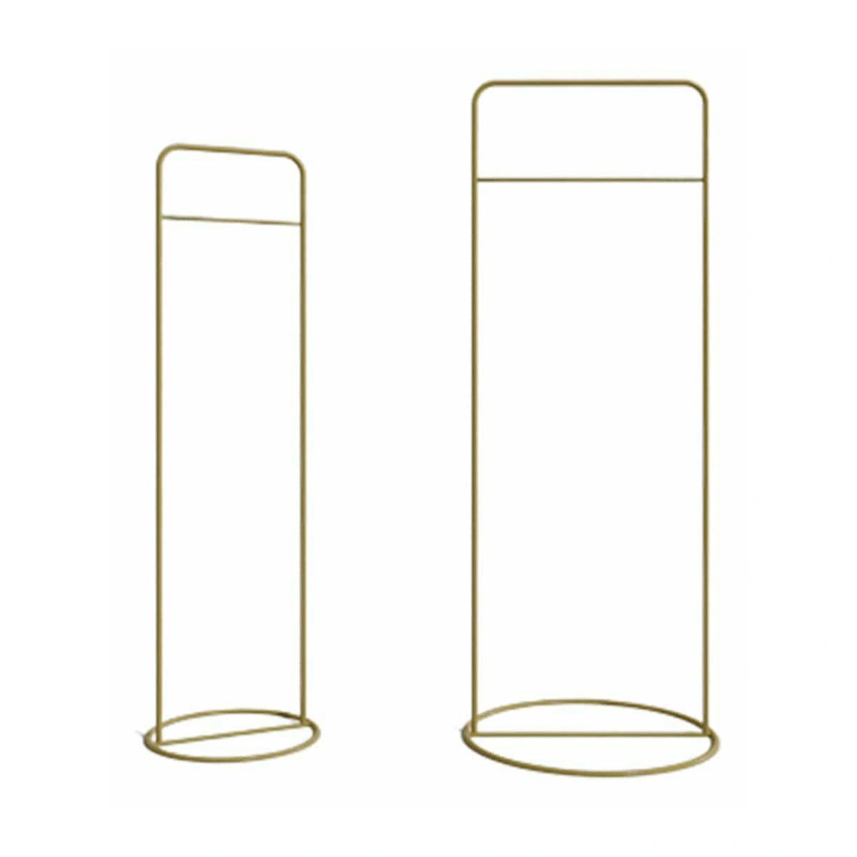 Set 2 standere haine L666, auriu, metal