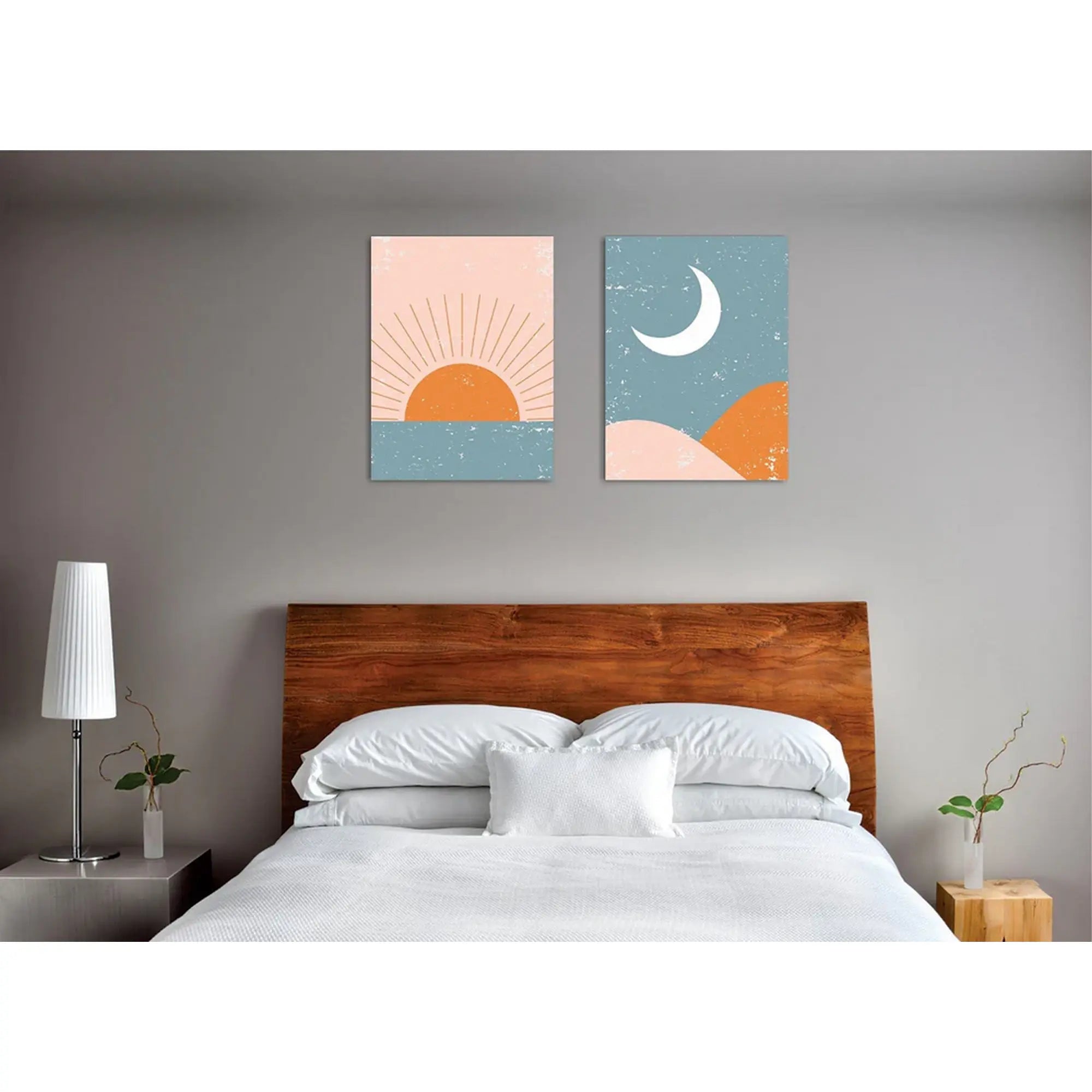 Set 2 tablouri IDC02, multicolor, panza, 30x40 cm