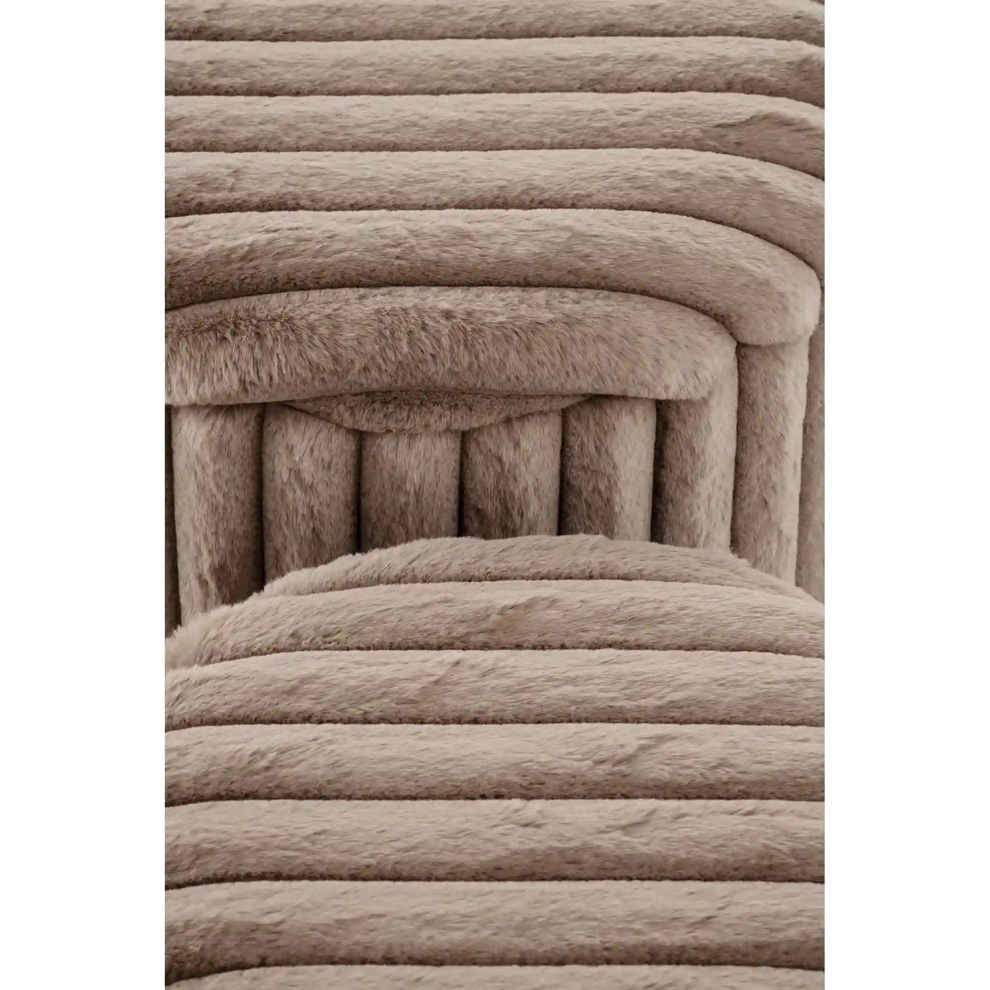 Set 2 taburete FIDO, stofa cappuccino