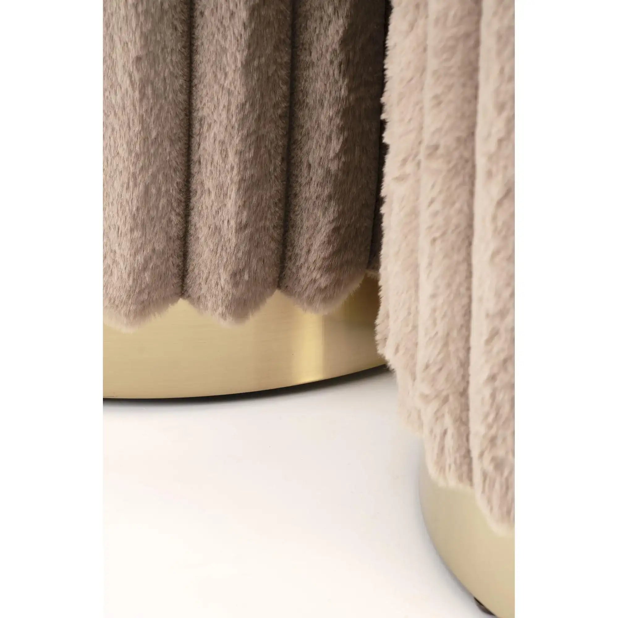 Set 2 taburete FIDO, stofa cappuccino