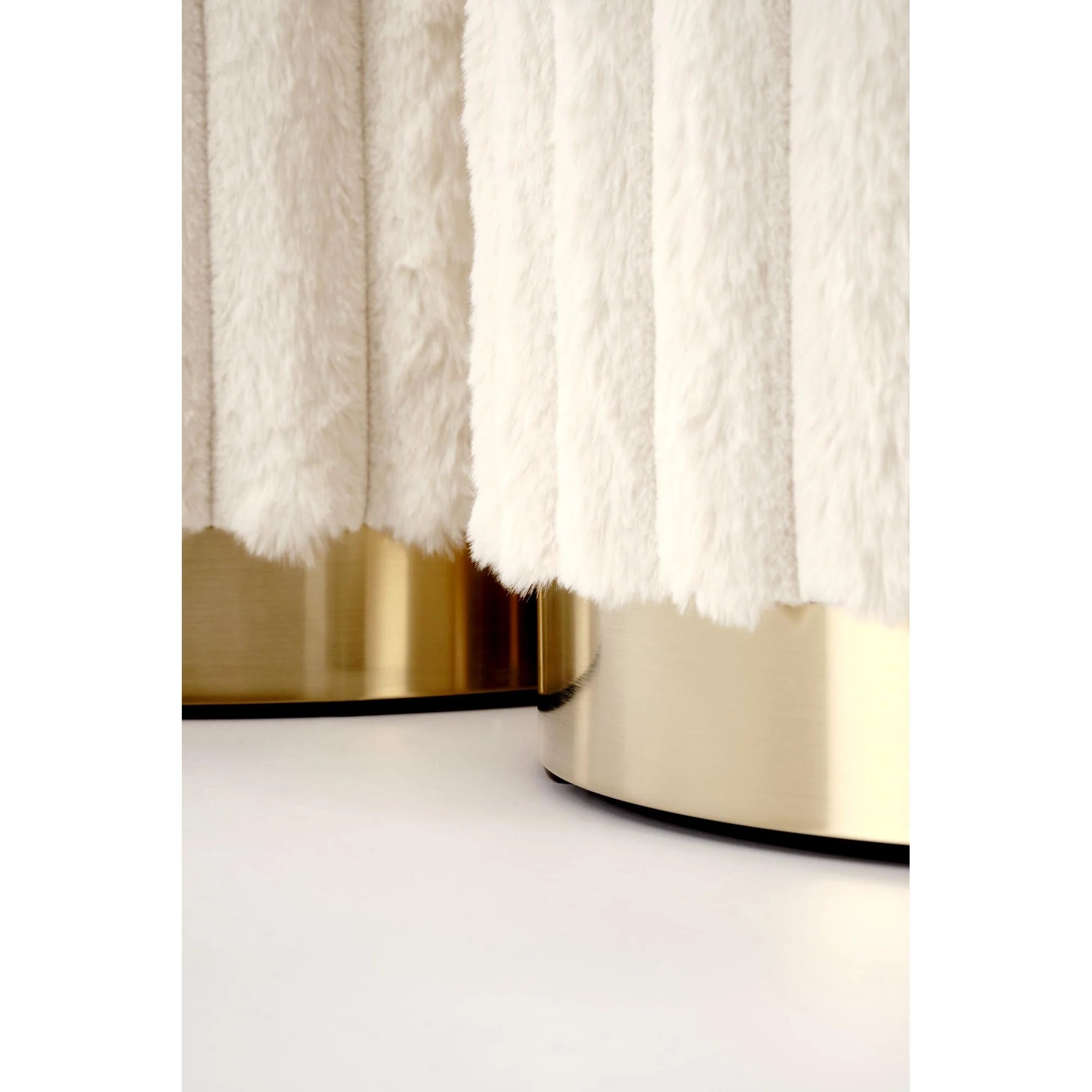 Set 2 taburete FIDO, stofa crem