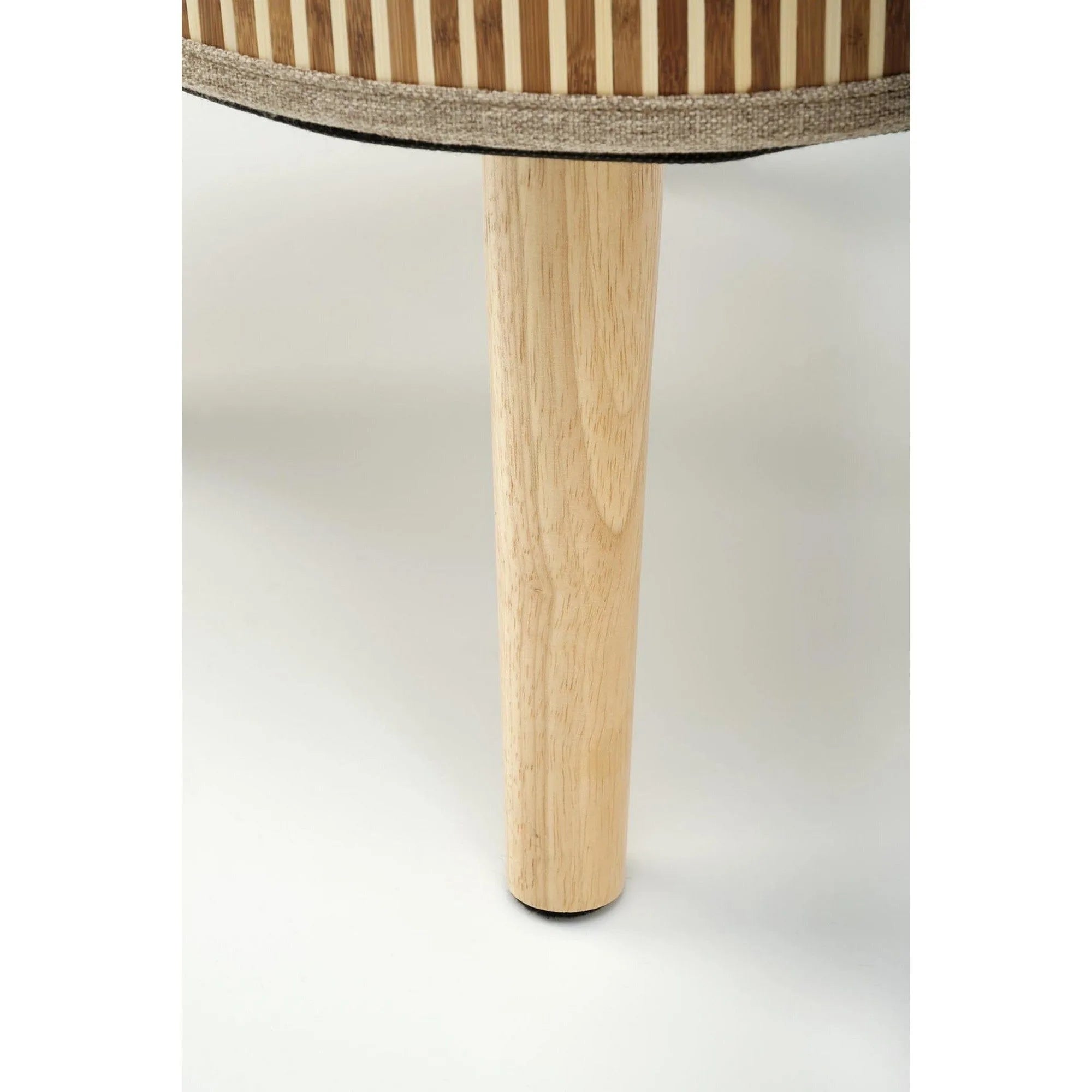 Set 2 taburete TICO, stofa clasica bej, cu spatiu depozitare