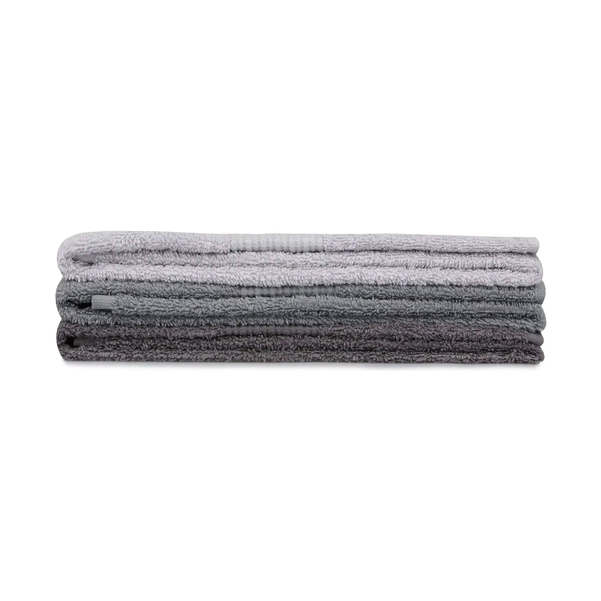 Set 3 prosoape baie 404, gri, bumbac, 50x90 cm