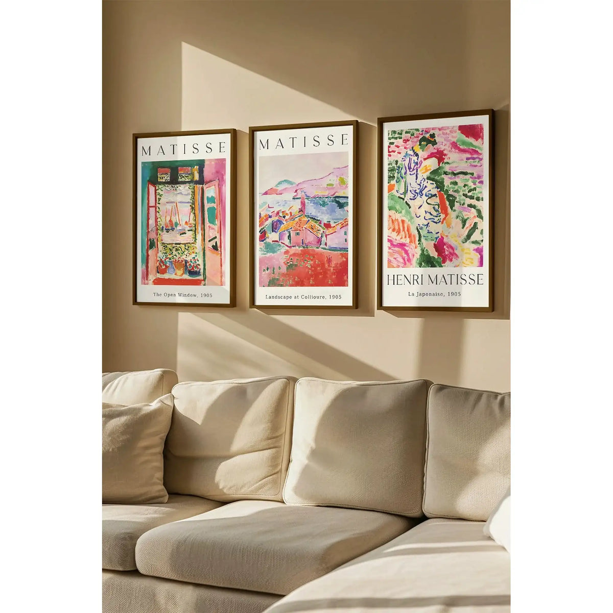 Set 3 tablouri ARTVMODEL1-KAHVE, multicolor, MDF