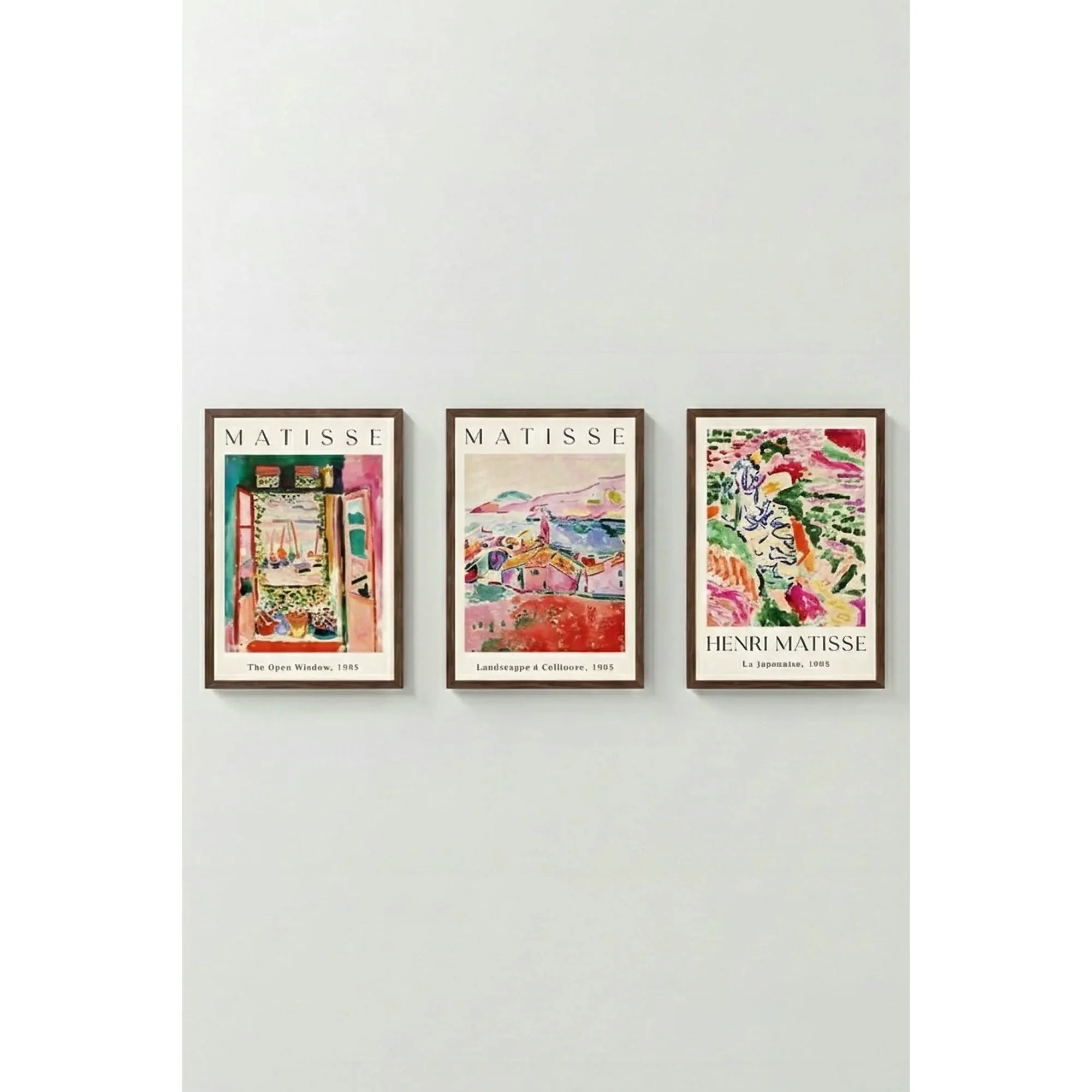 Set 3 tablouri ARTVMODEL1-KAHVE, multicolor, MDF, 33x48 cm