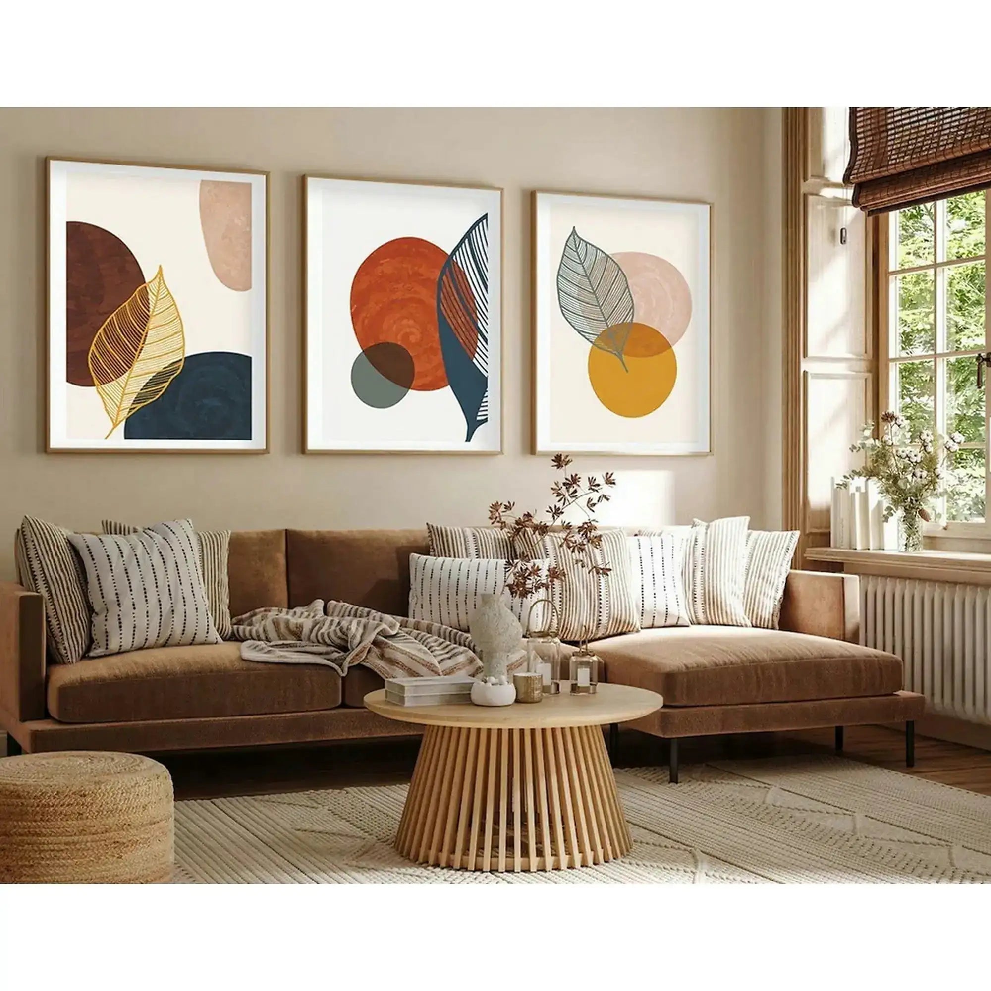 Set 3 tablouri HUHU209, multicolor, 20x30 cm