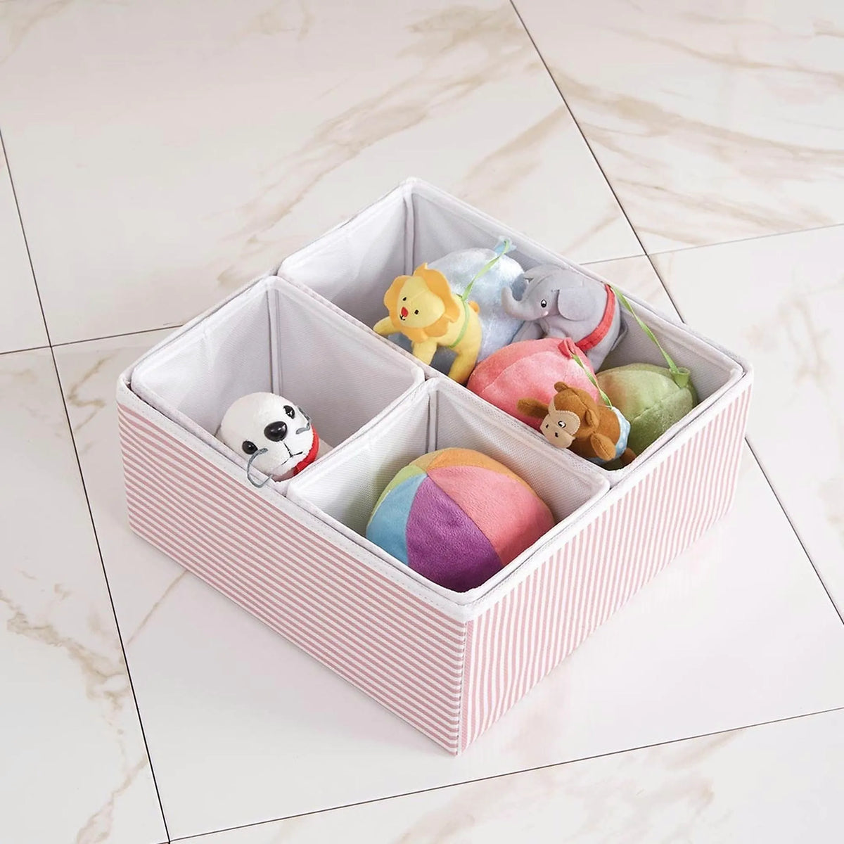Set 4 organizatoare YLC421, roz, bumbac/poliester