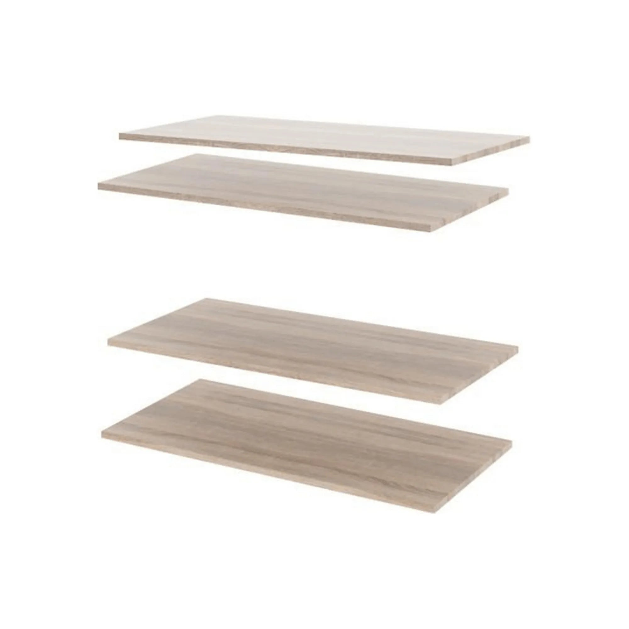 Set 4 polite dulap DUNAJ TIP 3, stejar sonoma, DTD laminat, 87x44x2 cm