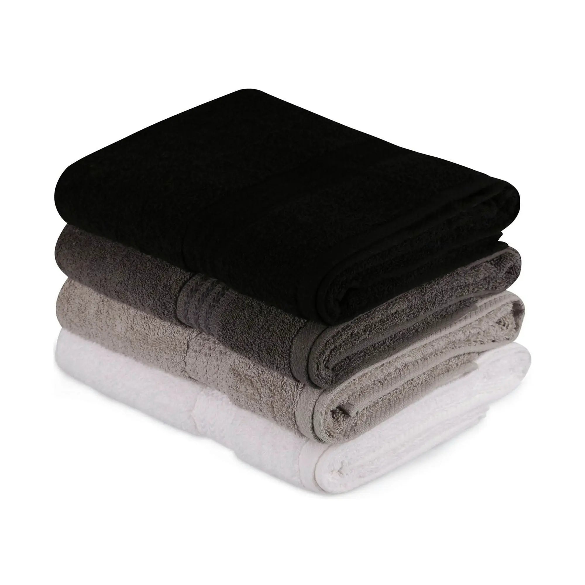 Set 4 prosoape baie RAINBOW, bumbac, 70x140 cm
