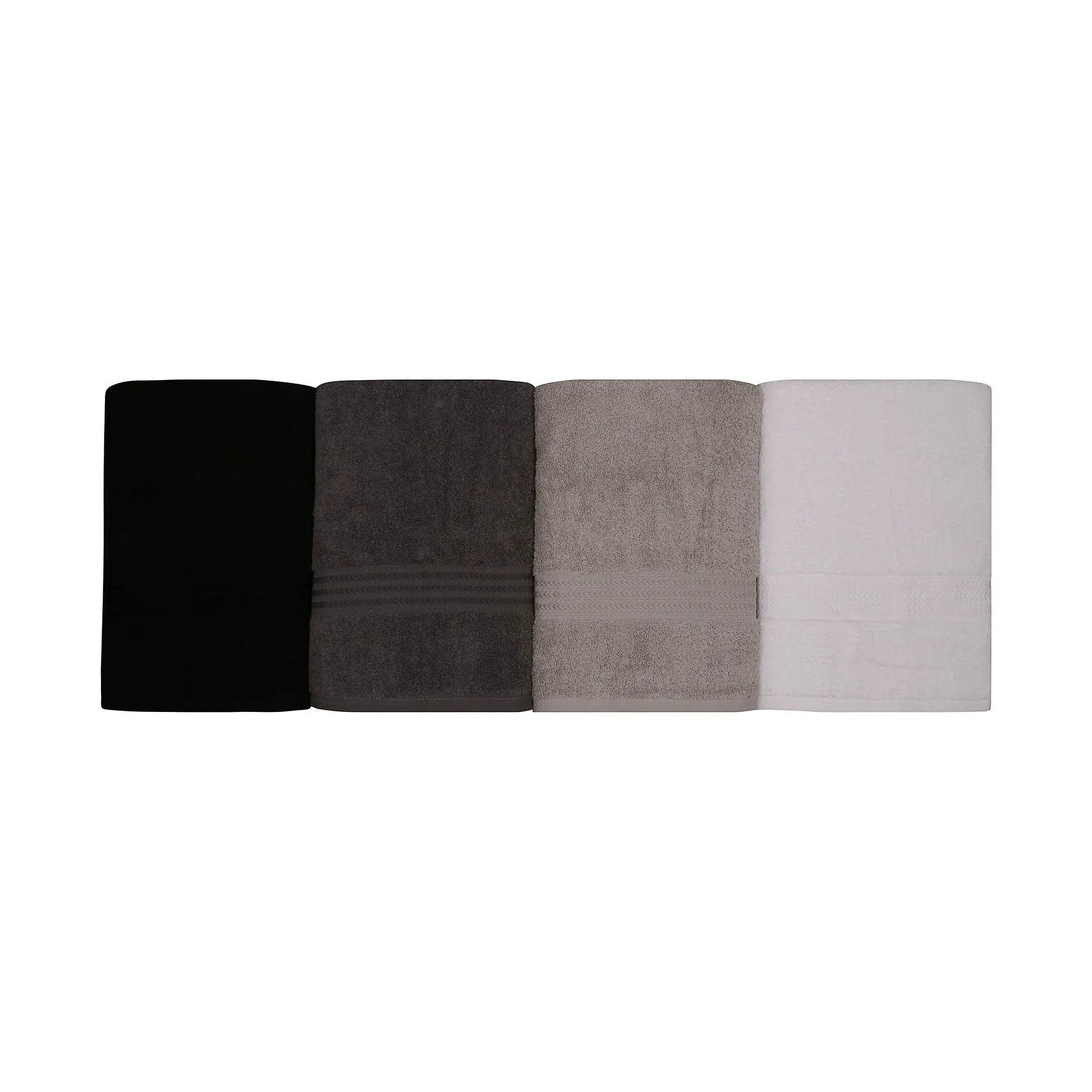 Set 4 prosoape baie RAINBOW, bumbac, 70x140 cm
