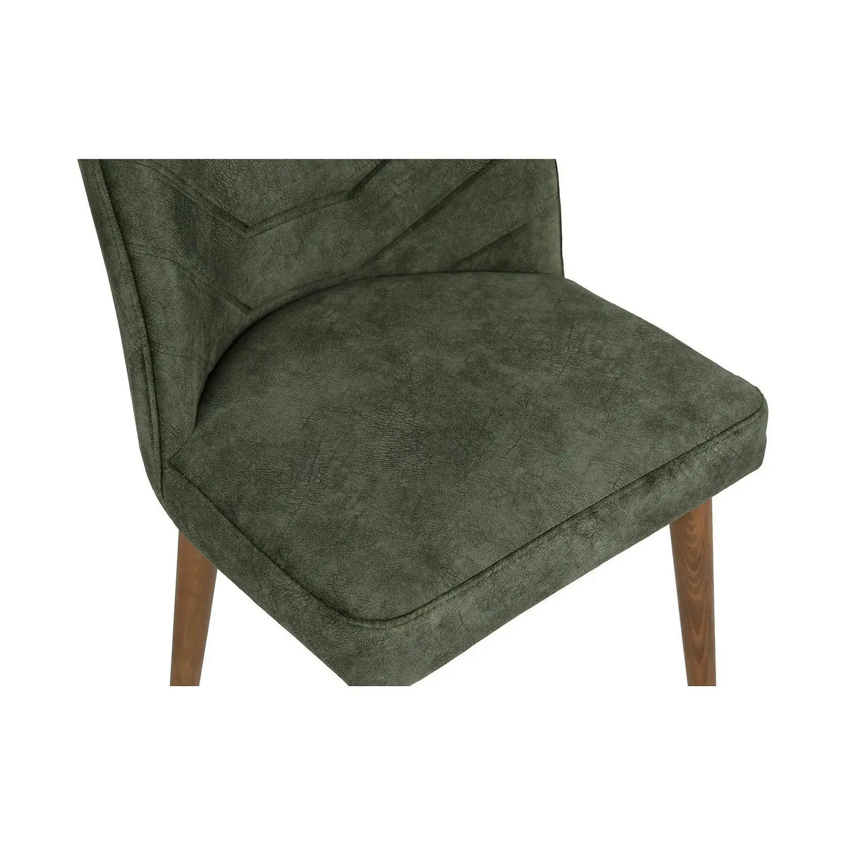 Set 4 scaune DALLAS 558 V4, verde/nuc, stofa catifelata/metal, 50x49x90 cm