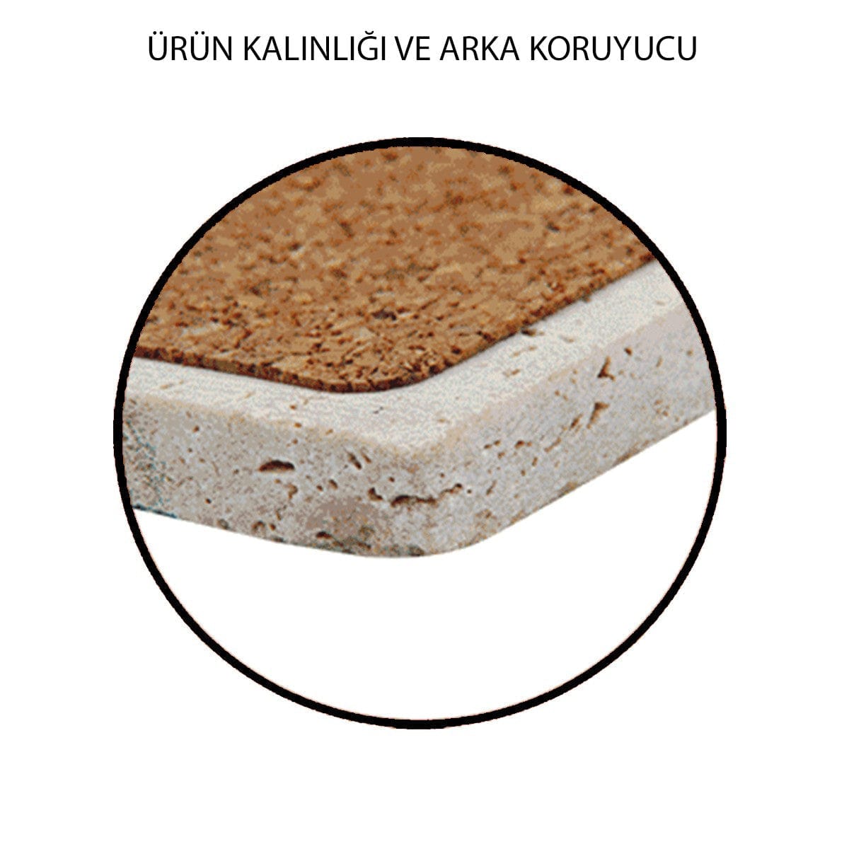 Set 4 suporturi pahare 366TYR1115, multicolor, piatra naturala, 10x1 cm